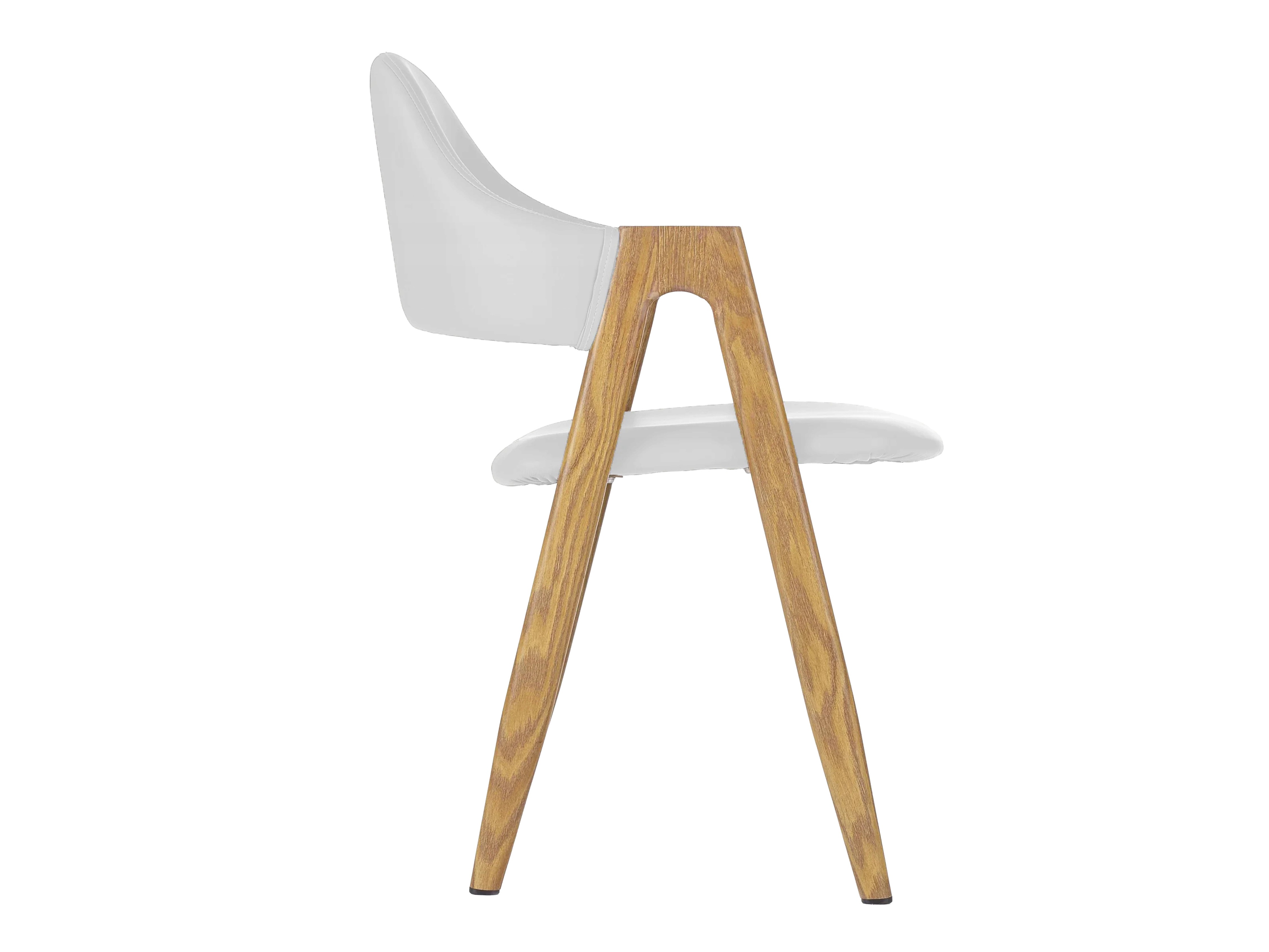 Chaise Houston 561 (Blanc + chêne)