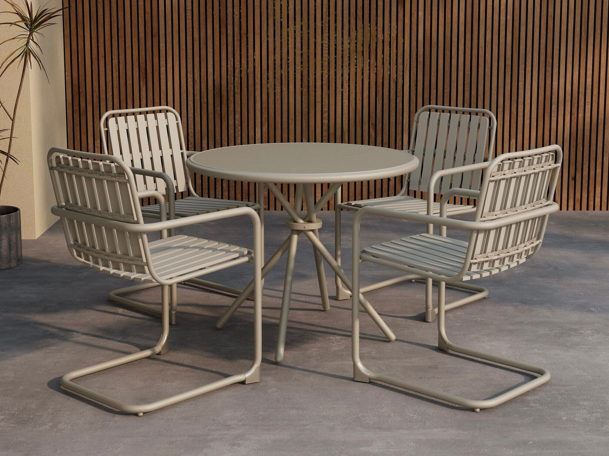 Ensemble table et chaises Dallas 5192 (Beige)