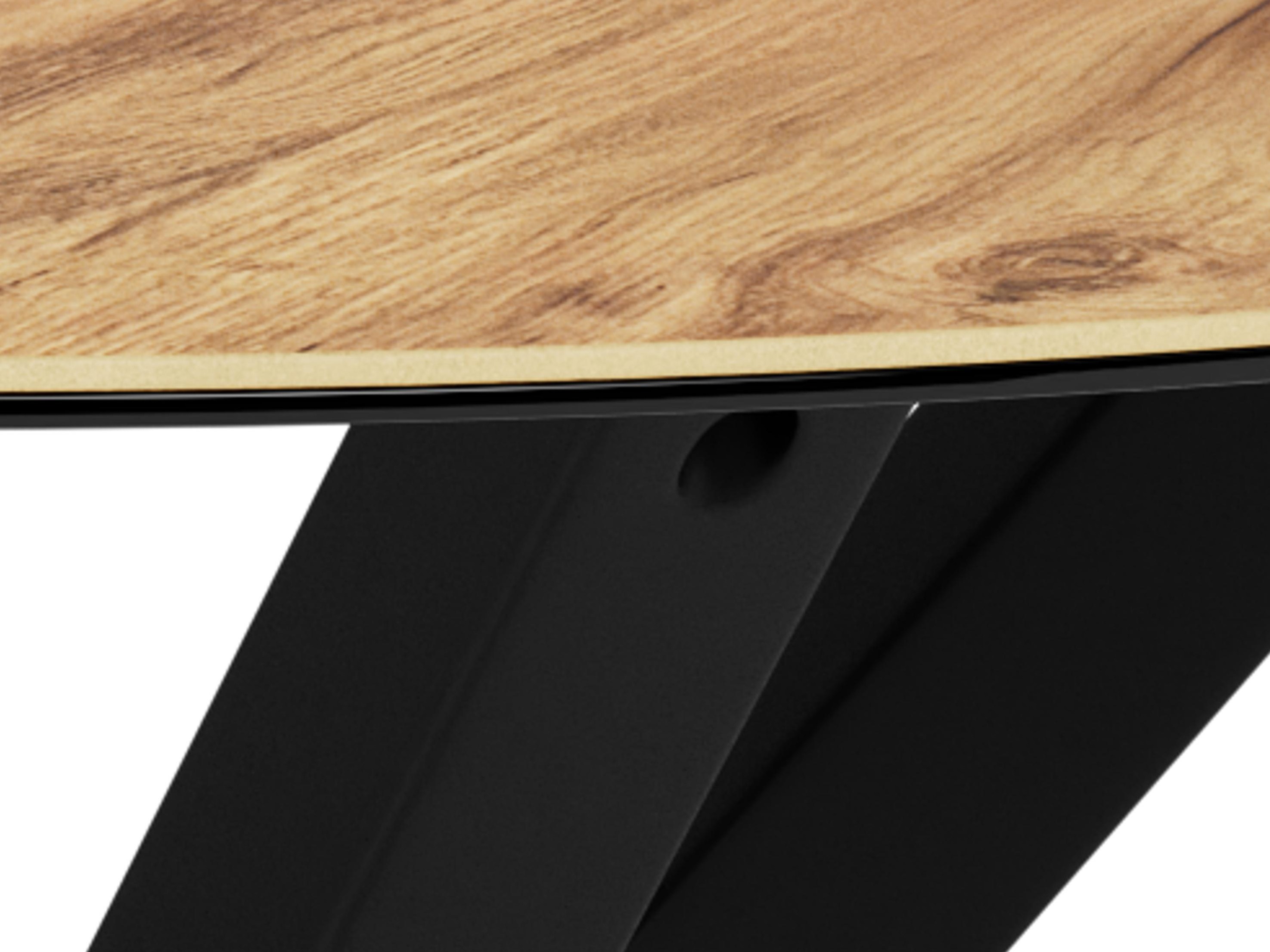 Table Norsica 780 (Chêne sauvage + Noir)