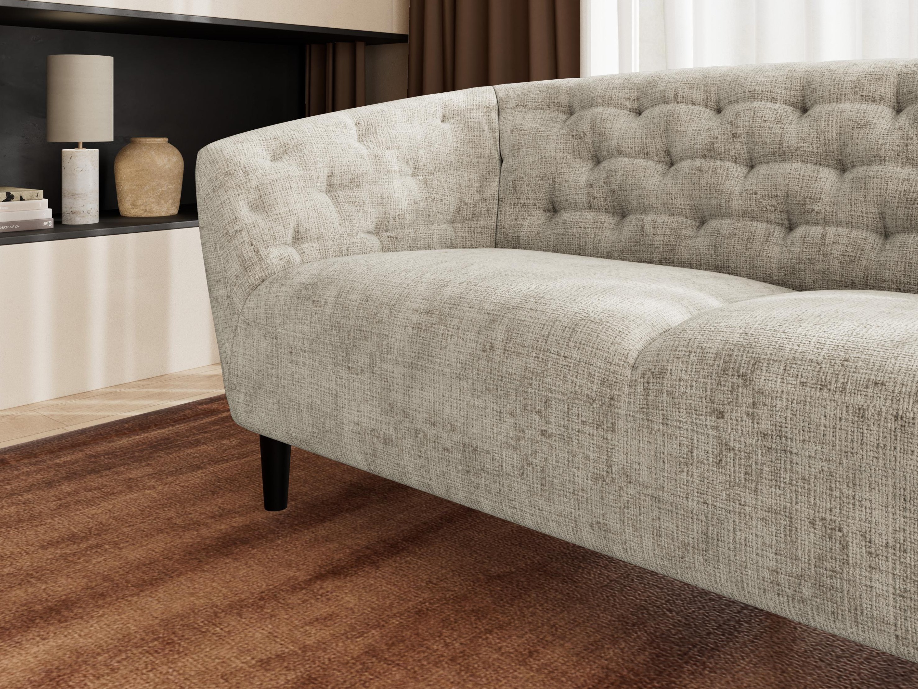 Canapé Chesterfield Norsica 232 (Beige)