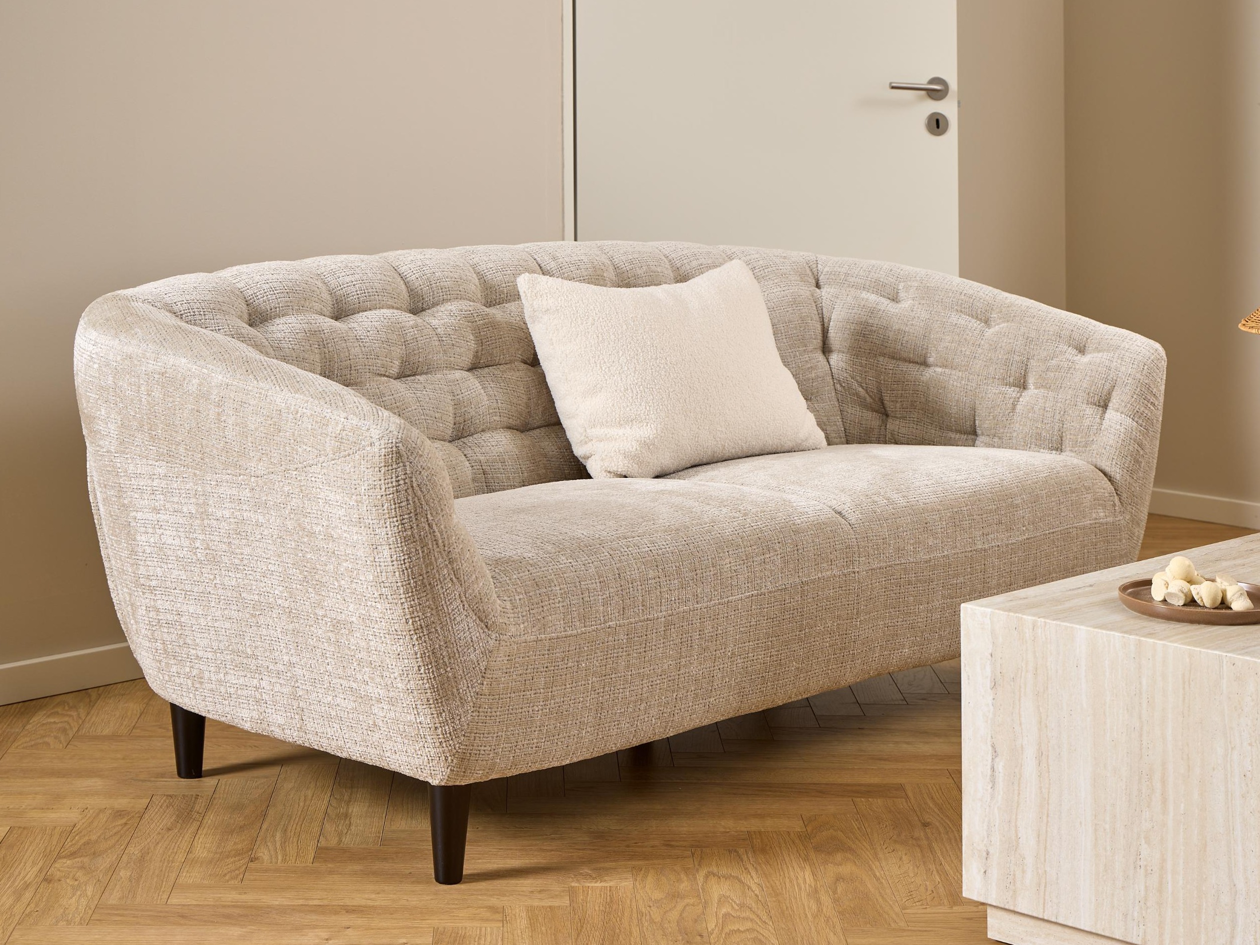 Canapé Chesterfield Norsica 232 (Beige)