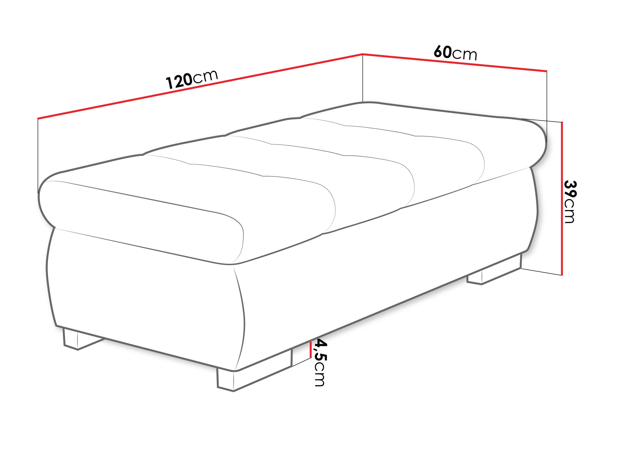 Banc rembourré Comfivo Nitor I (Venus Velvet 2932)