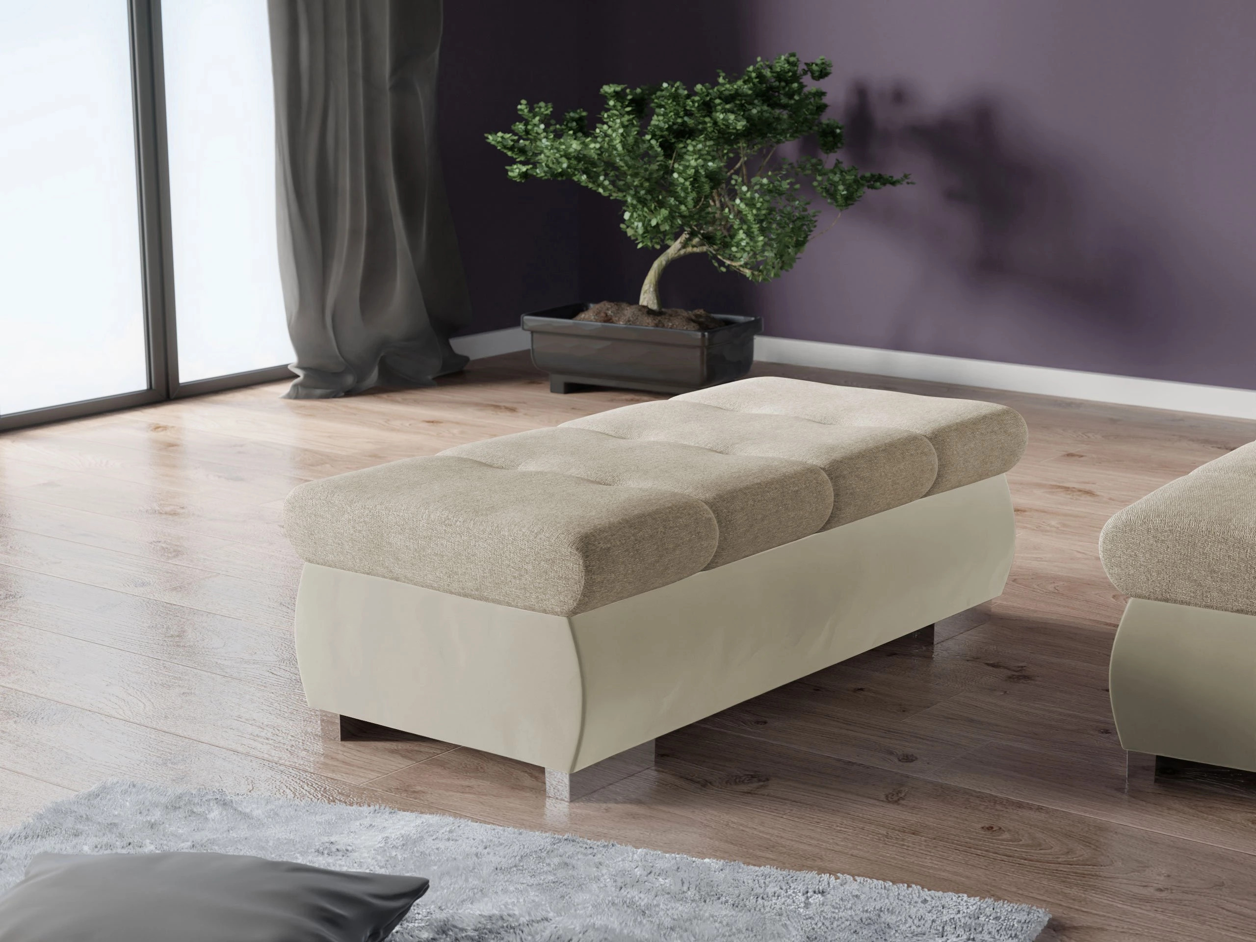 Banc rembourré Comfivo Nitor I (Magic Velvet 2201 + Matana 17)