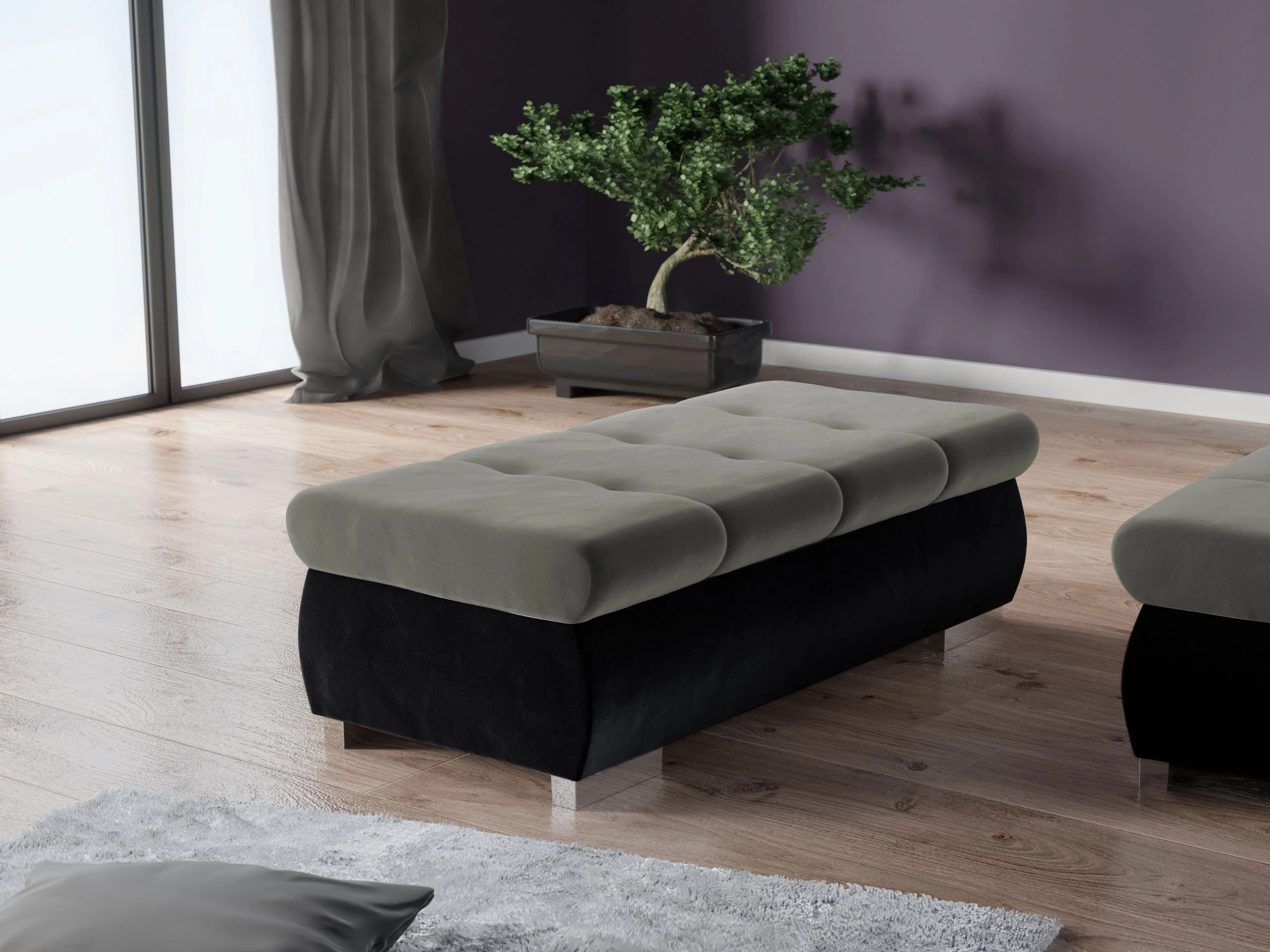 Banc rembourré Comfivo Nitor I (Magic Velvet 2219 + Magic Velvet 2217)