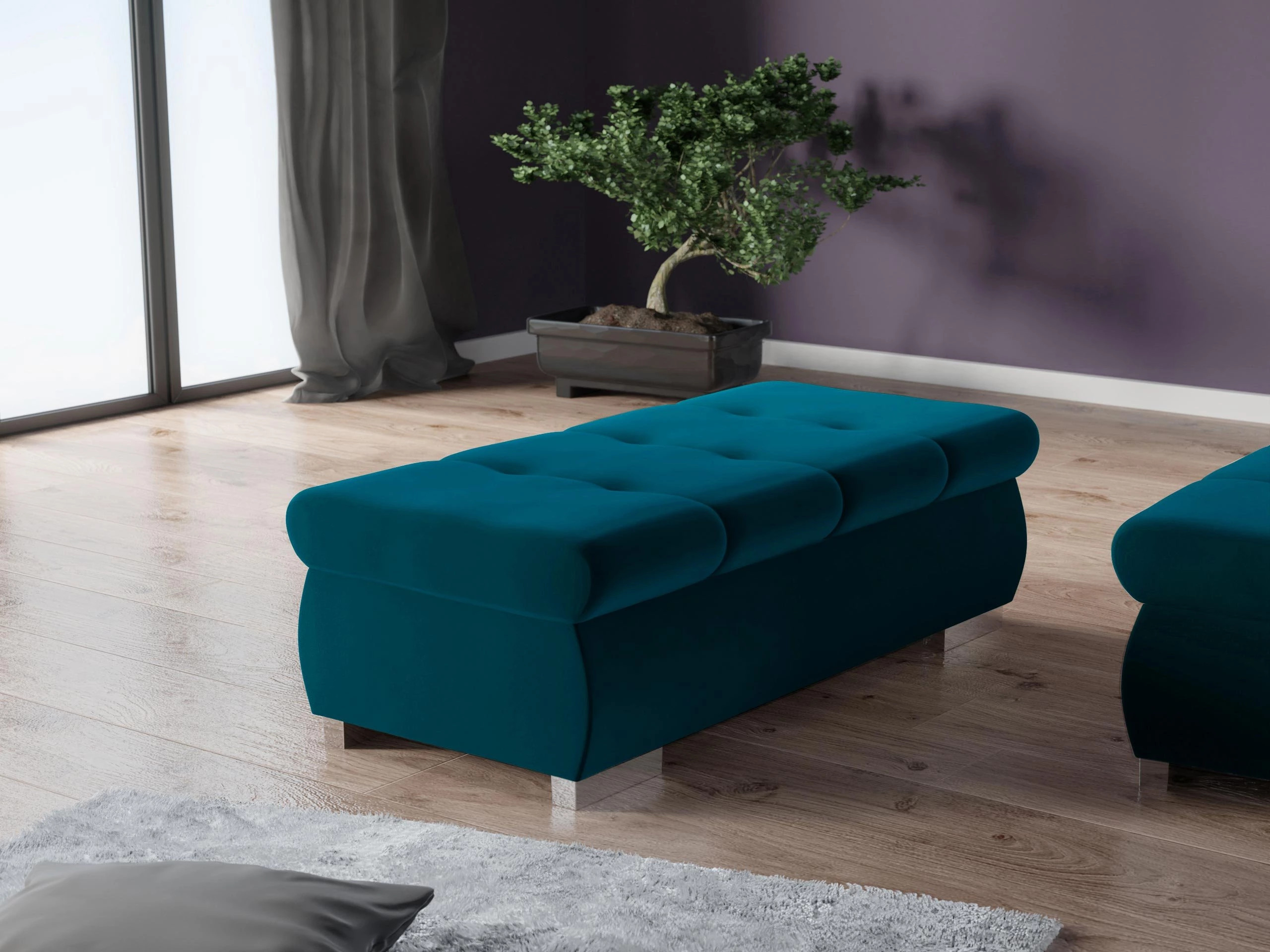 Banc rembourré Comfivo Nitor I (Venus Velvet 2911)