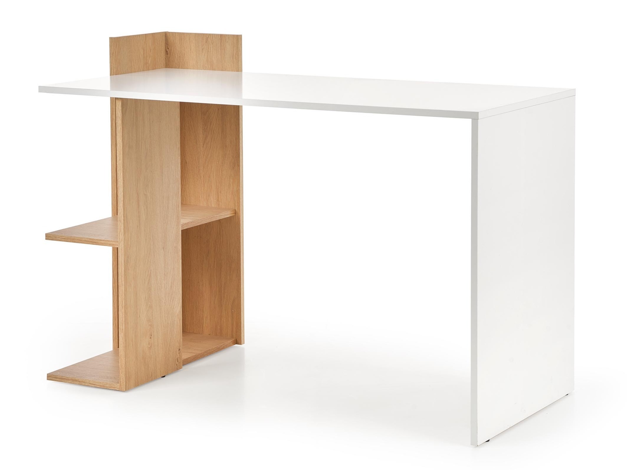 Bureau Houston 825 (Blanc + Chêne doré)