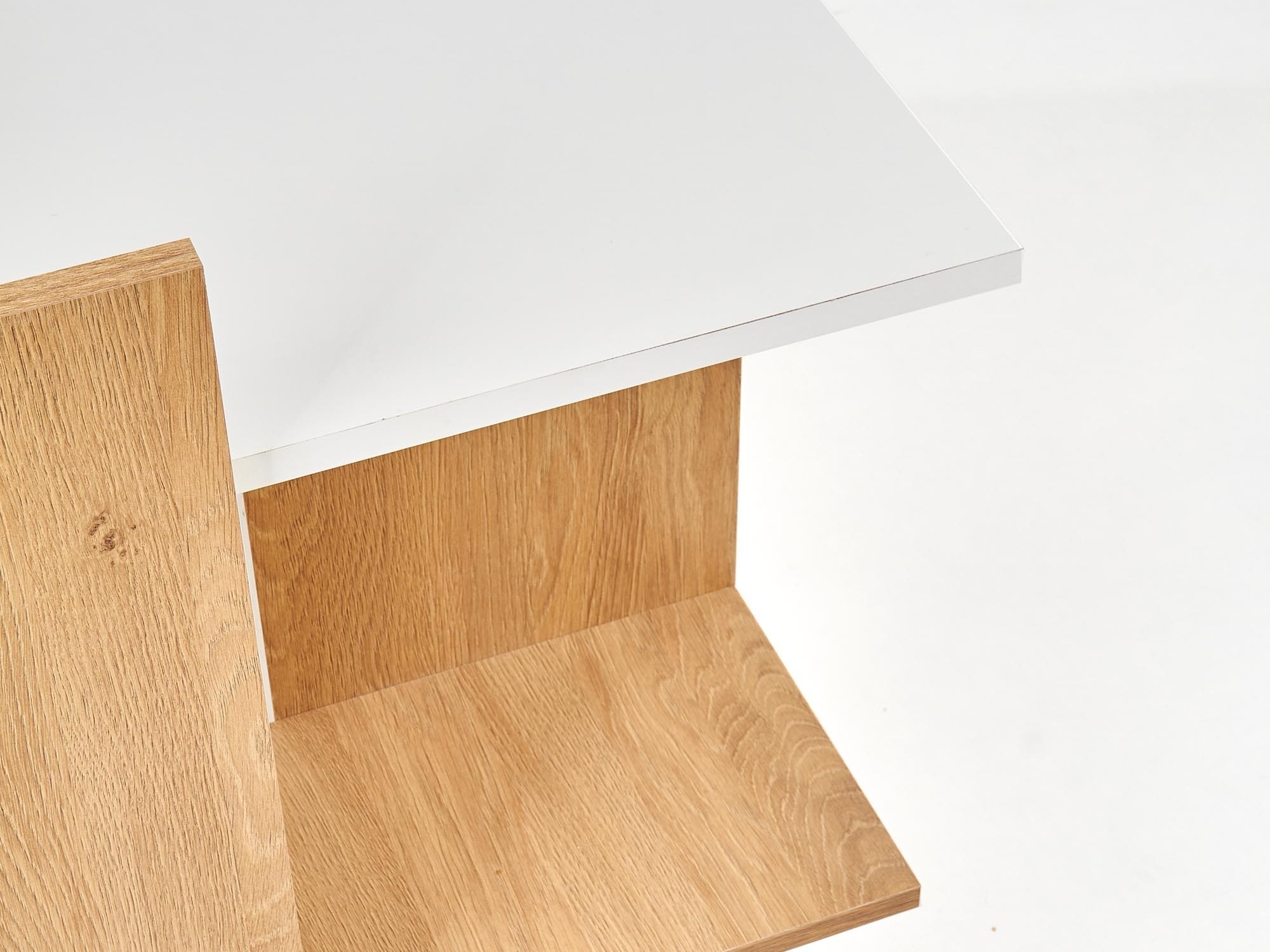 Bureau Houston 825 (Blanc + Chêne doré)