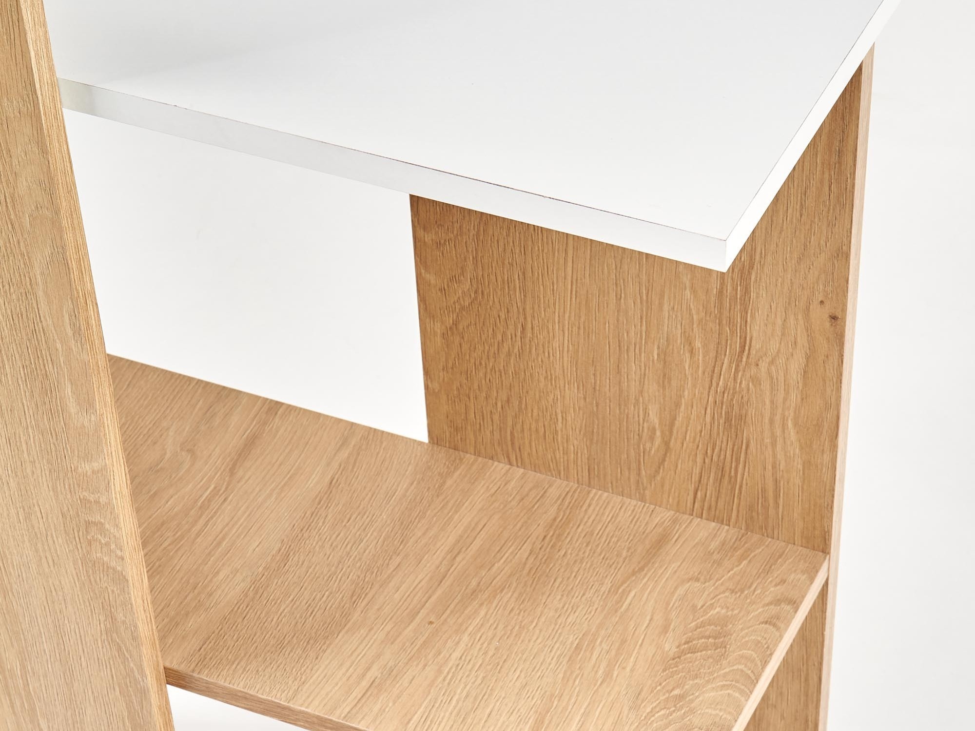 Bureau Houston 825 (Blanc + Chêne doré)