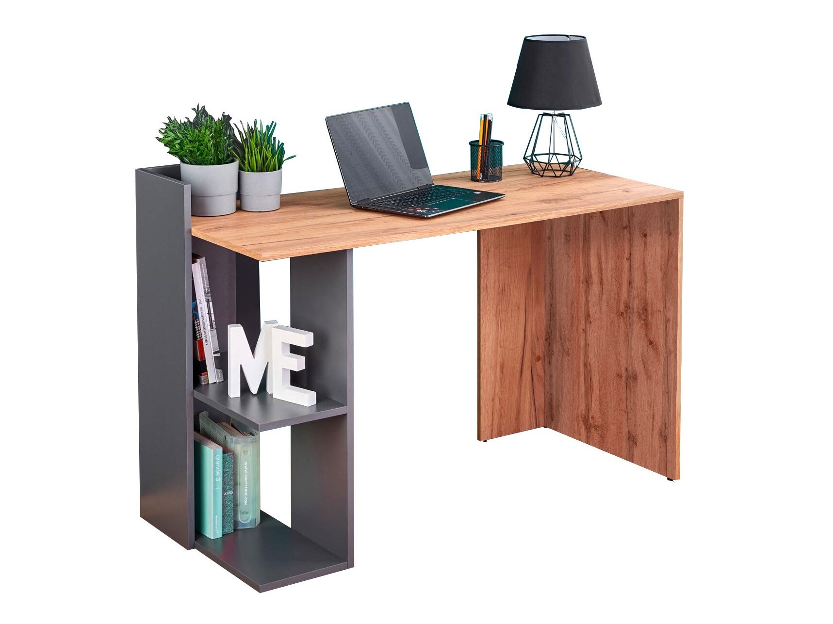 Bureau Houston 825 (Chêne + Anthracite)