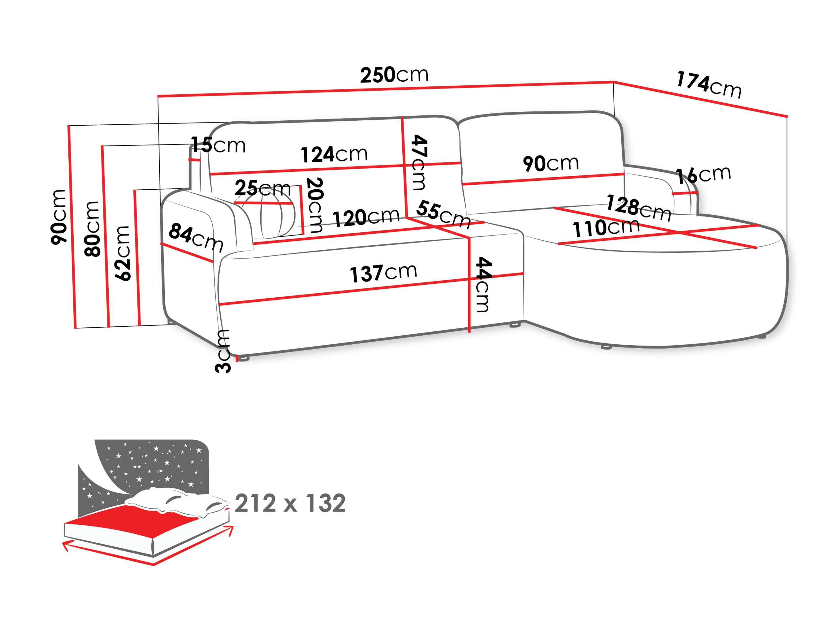 Canapé d'angle Comfivo Popis (Poso 110)