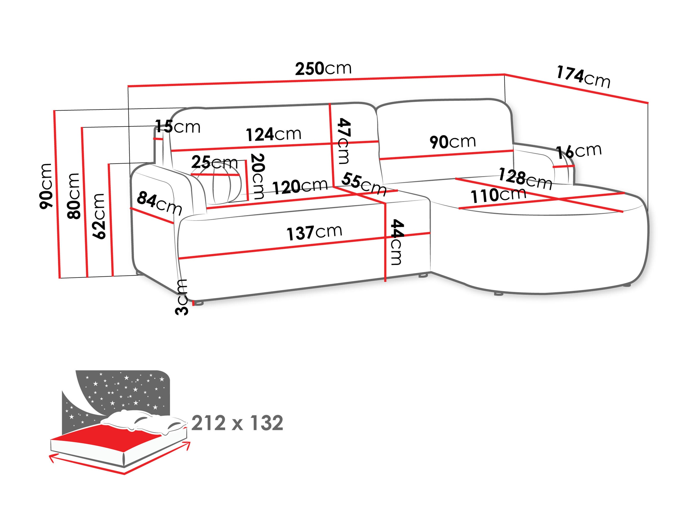Canapé d'angle Comfivo Popis (Poso 110)