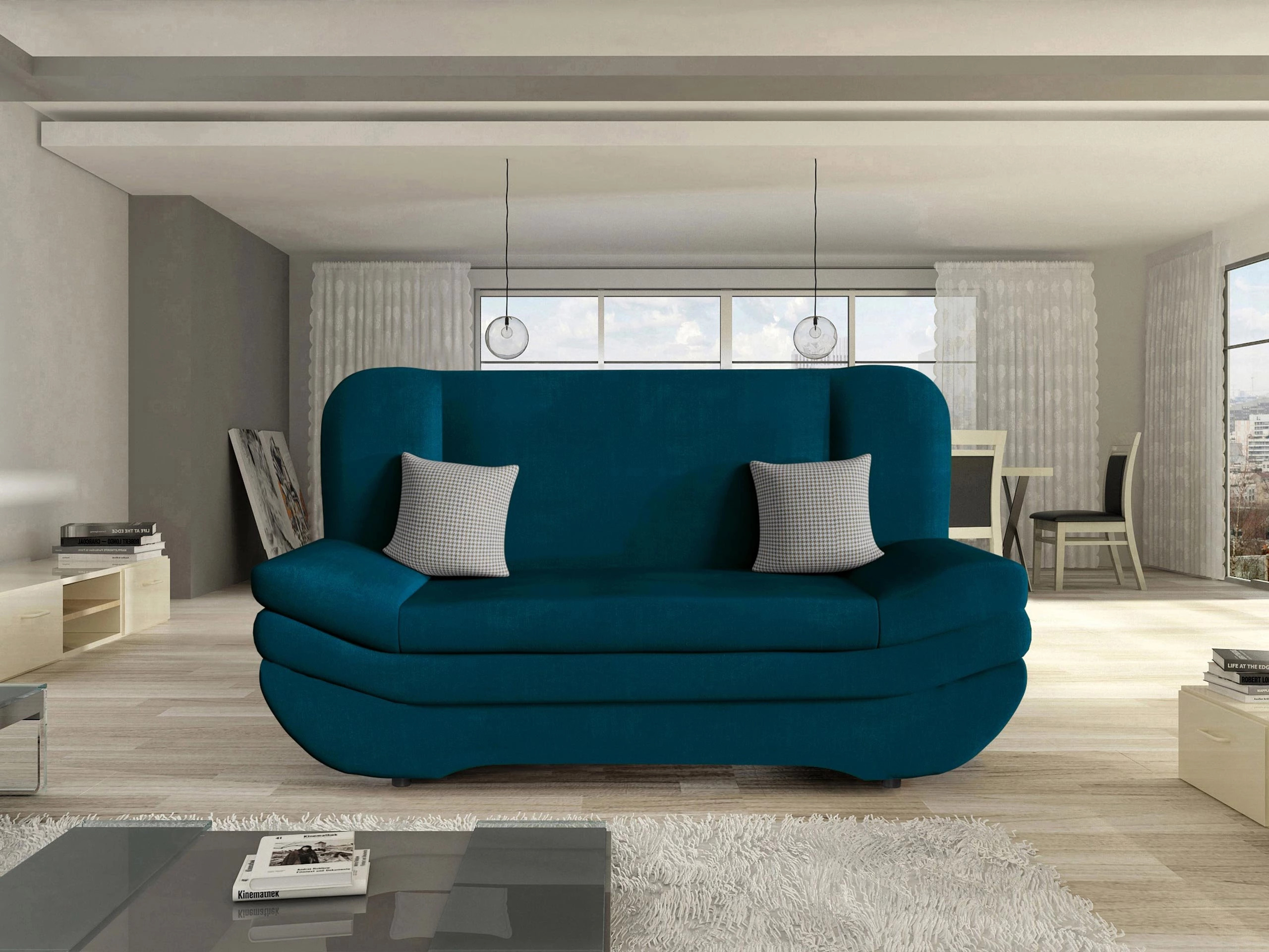 Canapé convertible Comfivo Silva (Venus Velvet 2911 + Kenia 796)