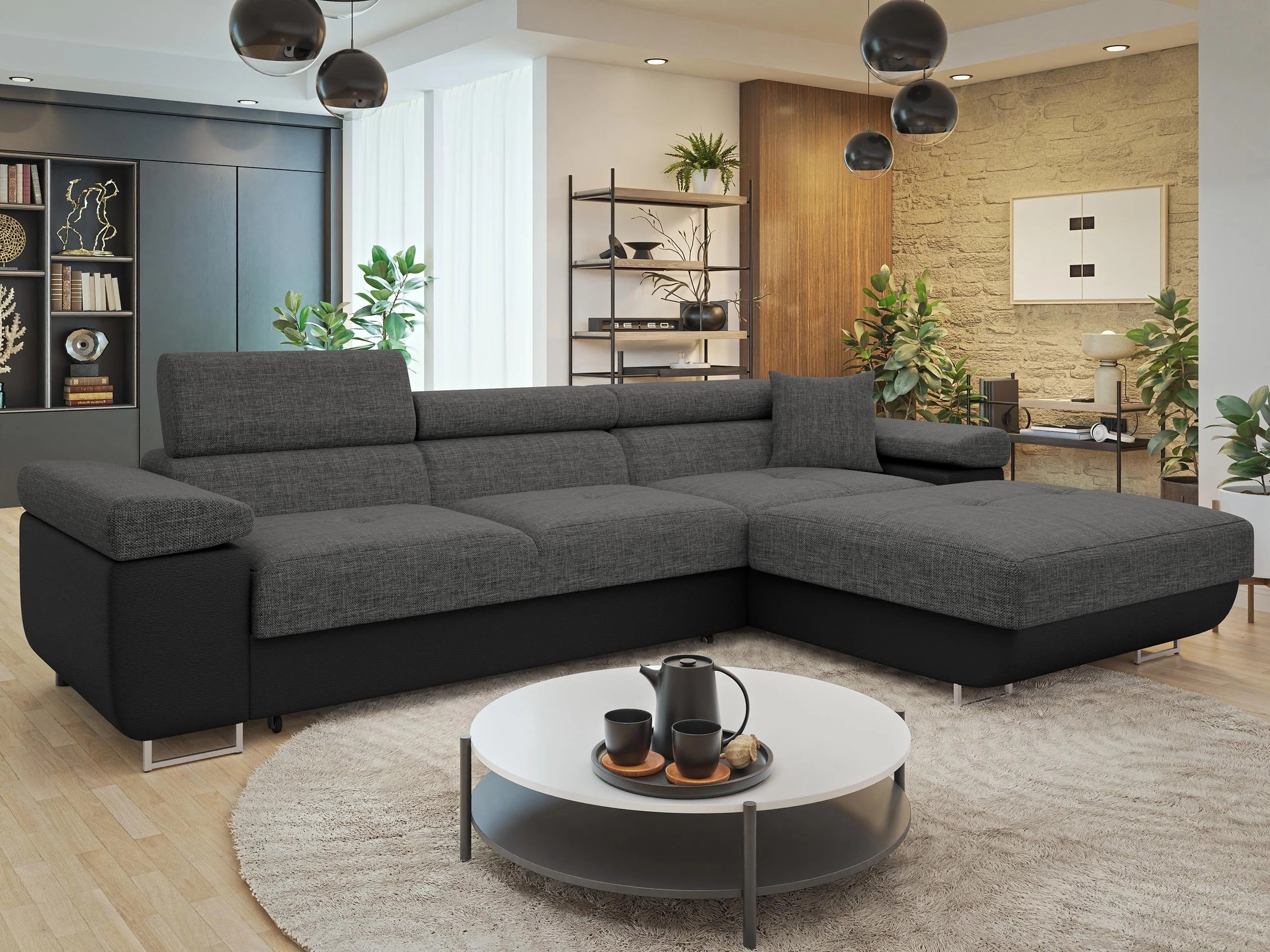 Canapé d'angle Comfivo Vinetum II (Soft 011 + Lux 06)