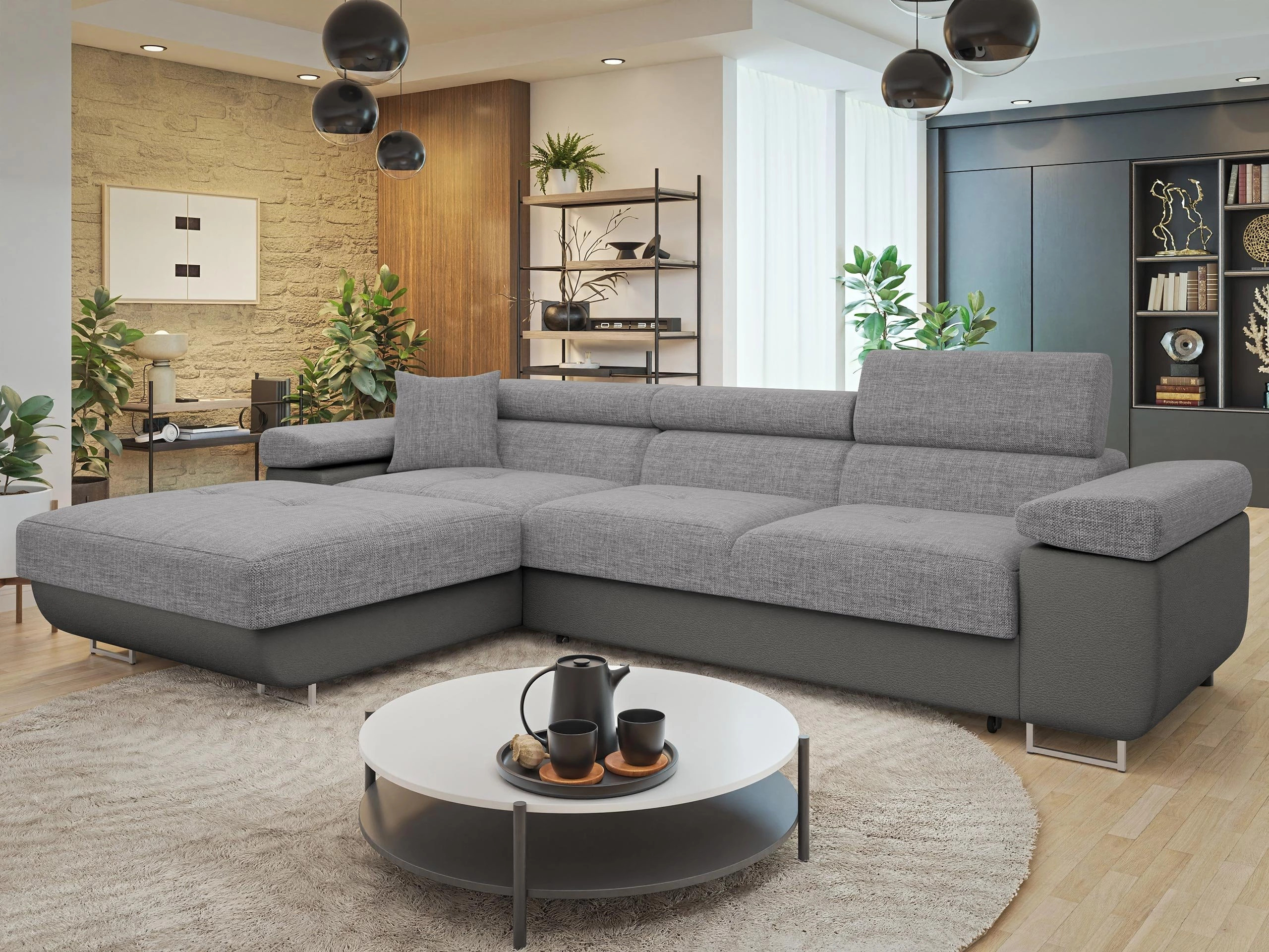 Canapé d'angle Comfivo Vinetum II (Soft 029 + Lux 05)