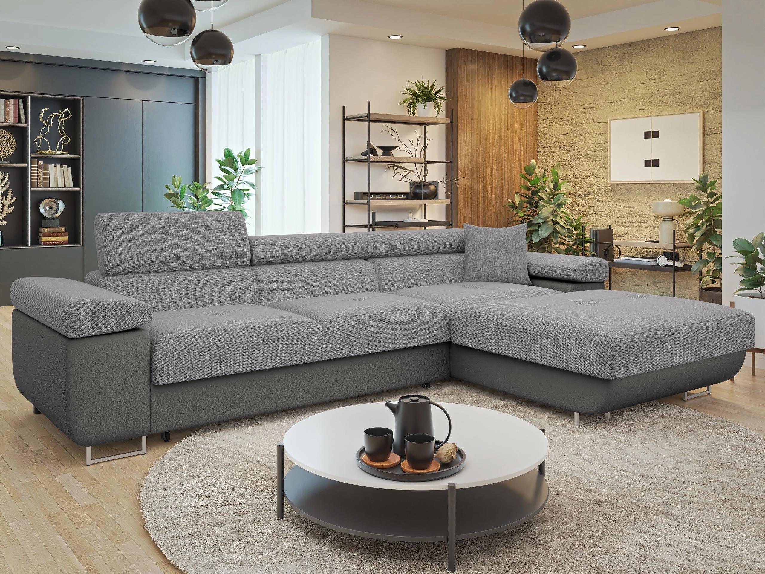 Canapé d'angle Comfivo Vinetum II (Soft 029 + Lux 05)