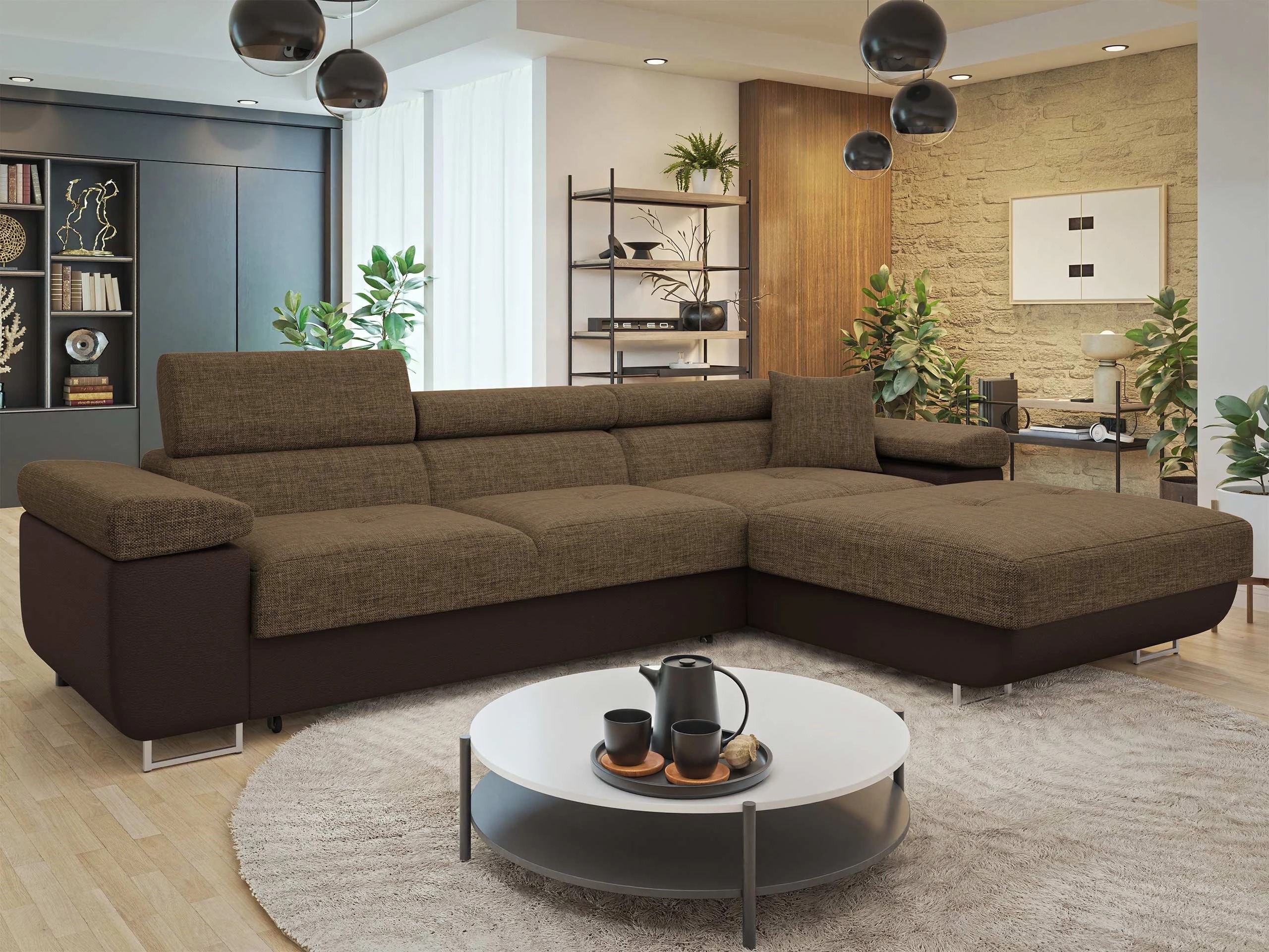 Canapé d'angle Comfivo Vinetum II (Soft 066 + Lux 03)