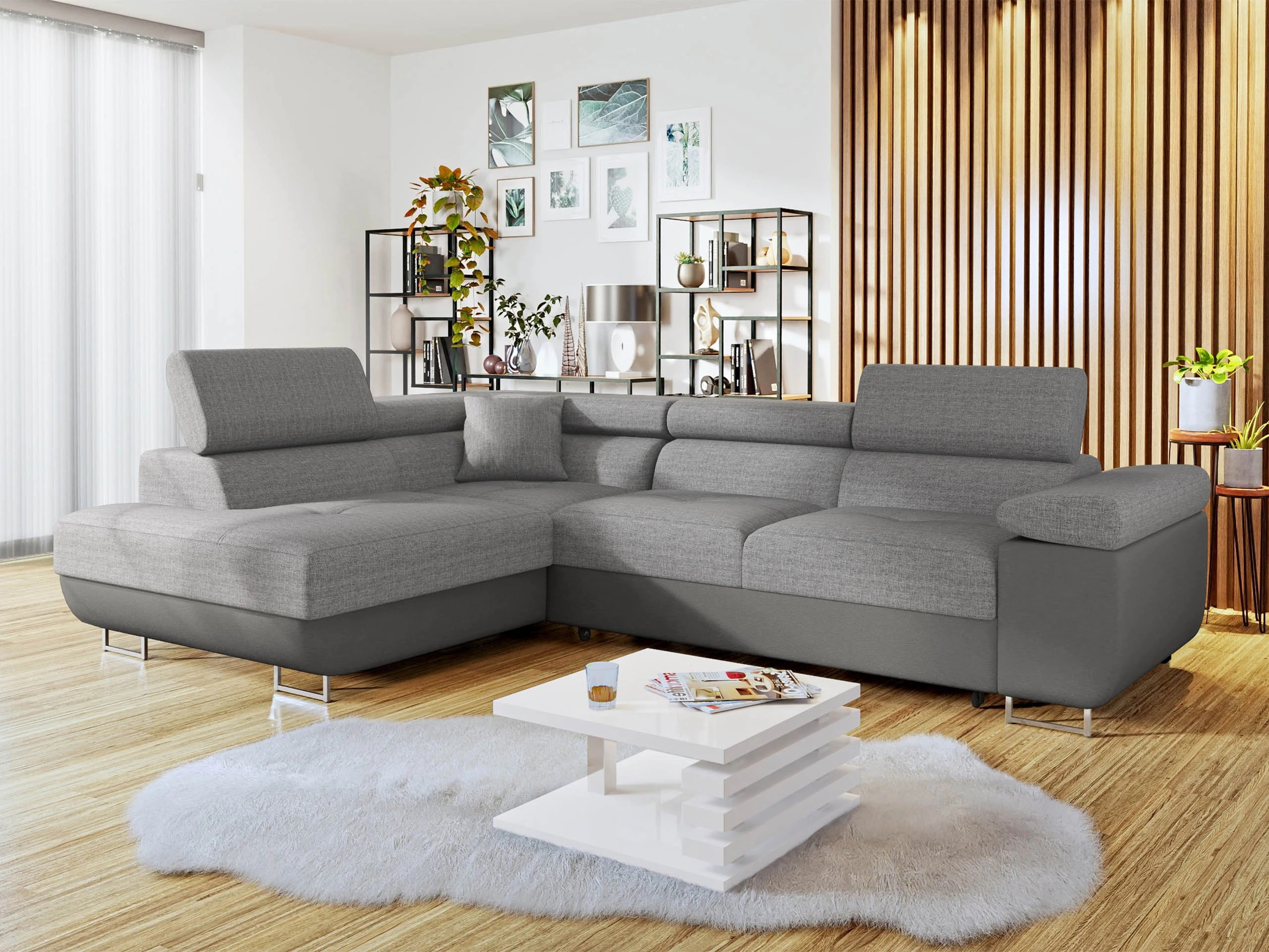 Canapé d'angle Comfivo Vinetum (Soft 029 + Lux 05)