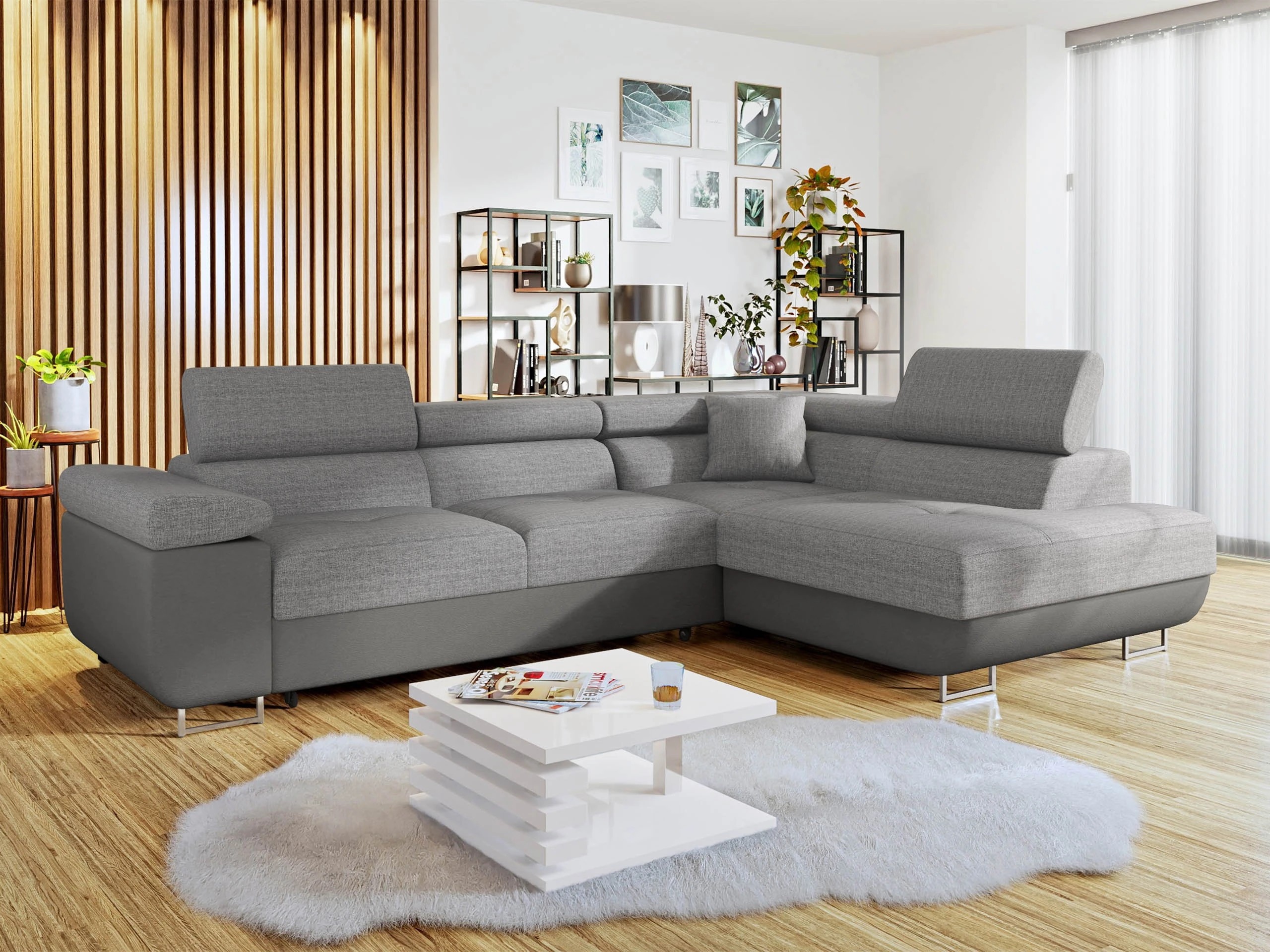 Canapé d'angle Comfivo Vinetum (Soft 029 + Lux 05)