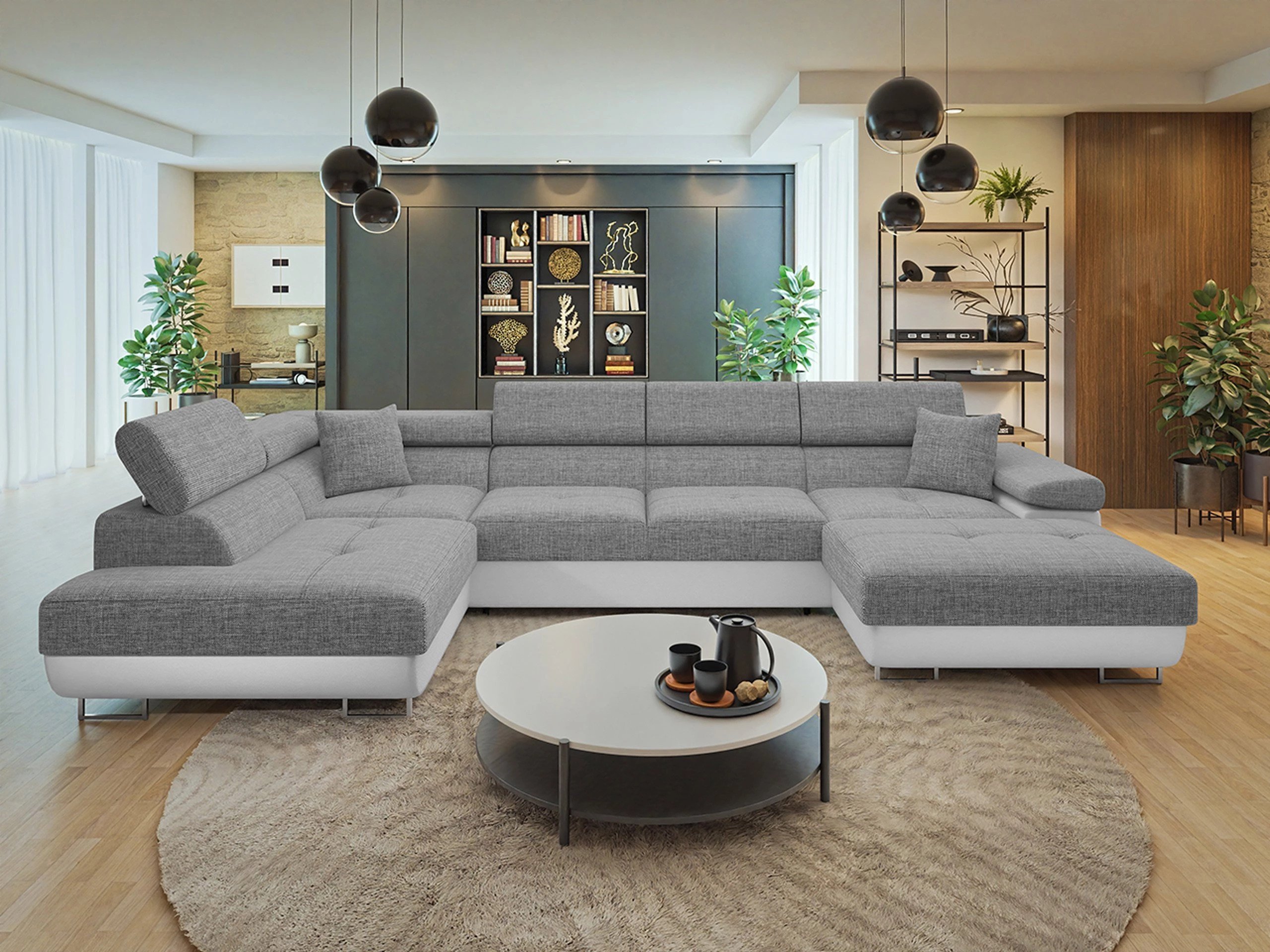 Canapé d'angle Comfivo Vinetum III (Soft 017 + Lux 05)