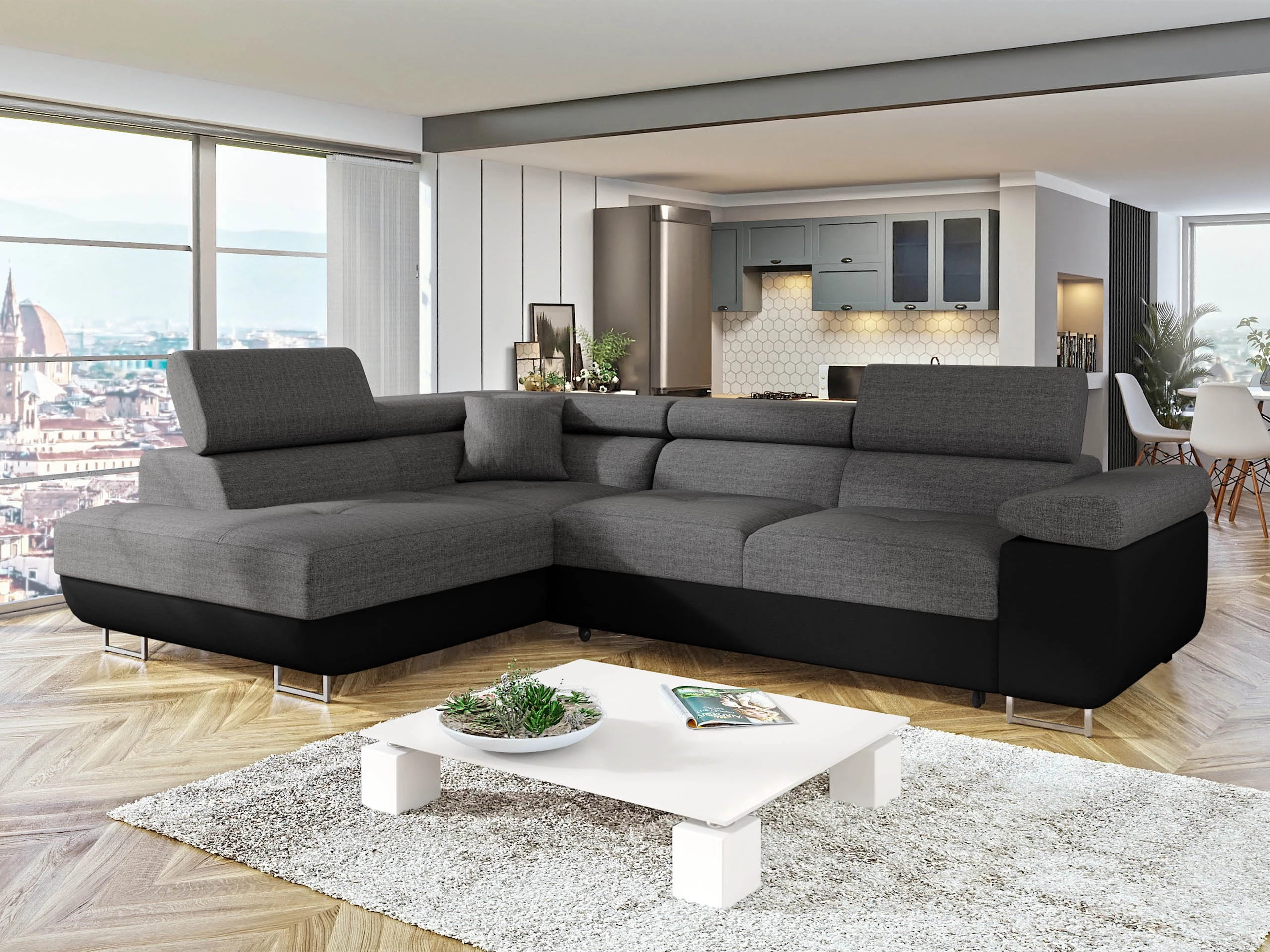 Canapé d'angle Comfivo Vinetum (Soft 011 + Lux 06)