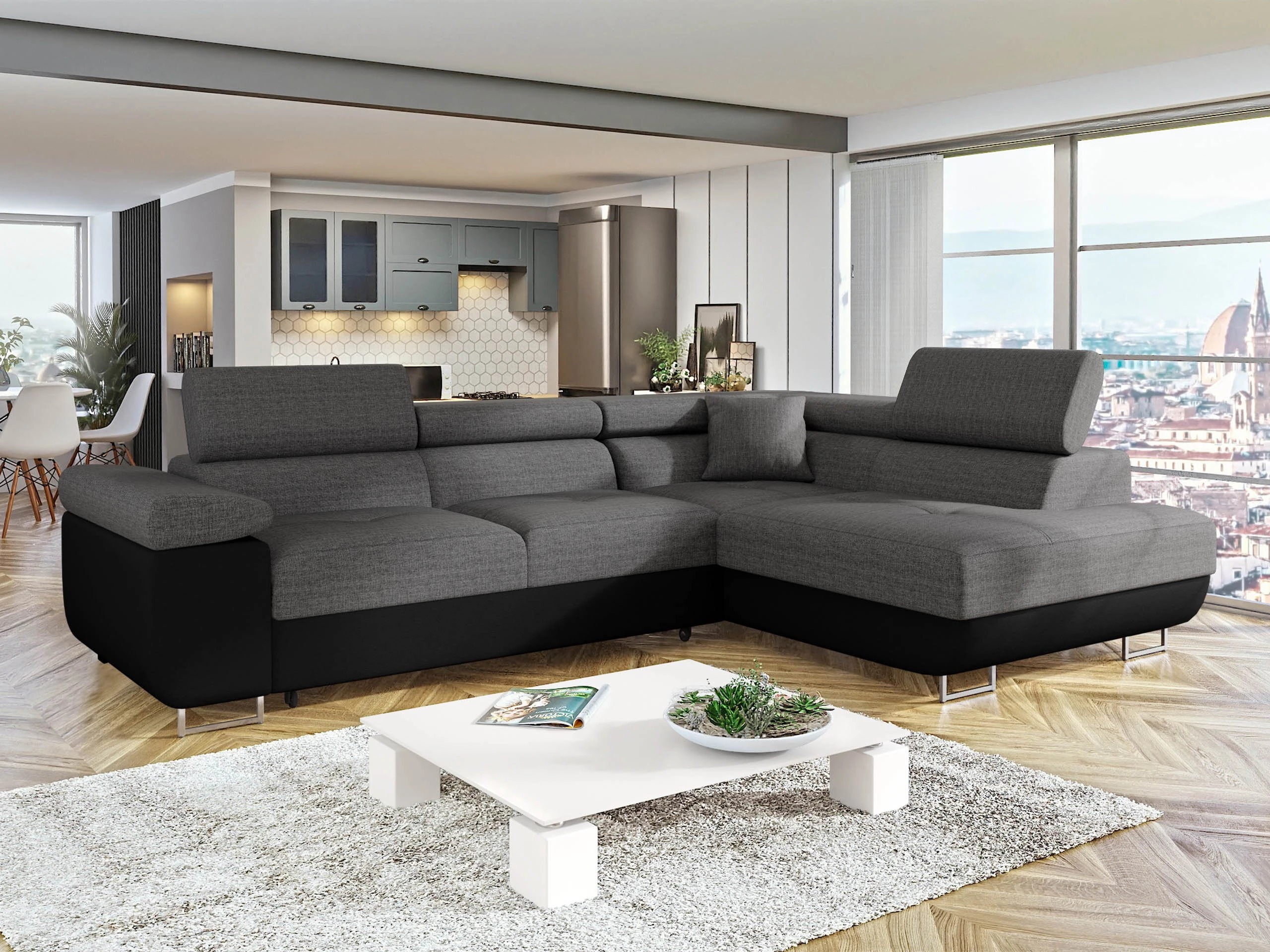 Canapé d'angle Comfivo Vinetum (Soft 011 + Lux 06)
