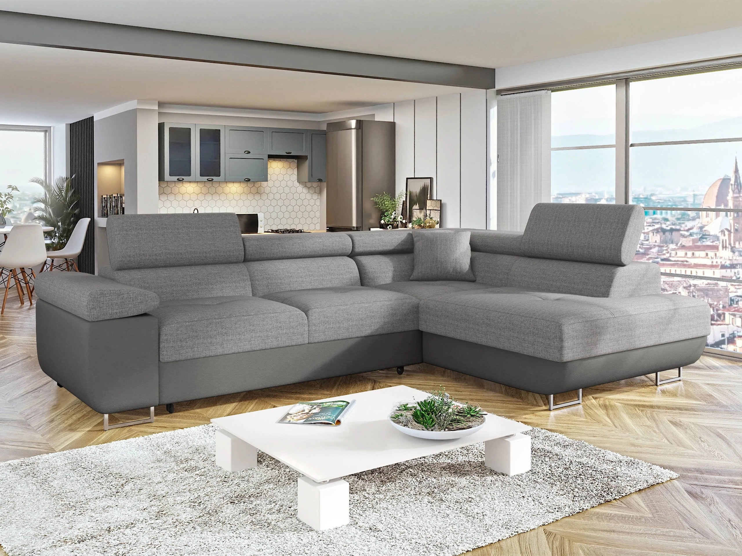 Canapé d'angle Comfivo Vinetum (Soft 029 + Lux 05)