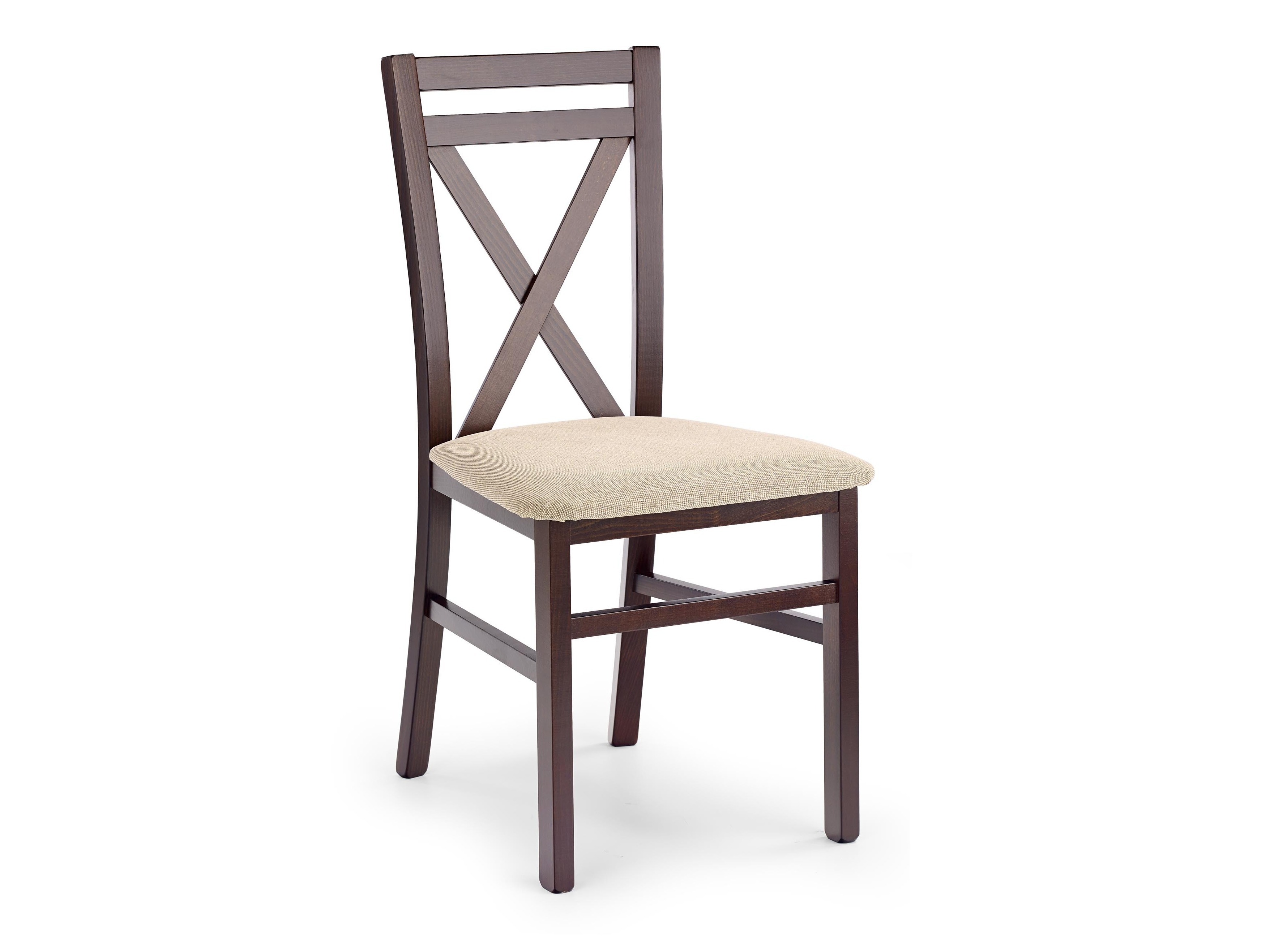 Chaise Houston 593 (Noyer foncé + Brun clair)