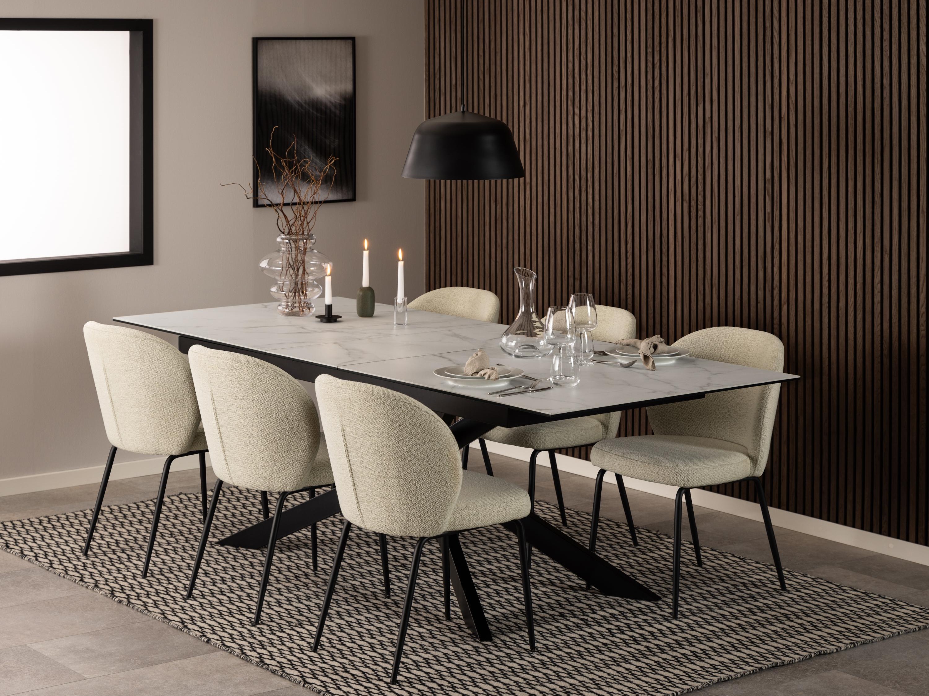 Chaise Norsica 389 (Crème + Noir)