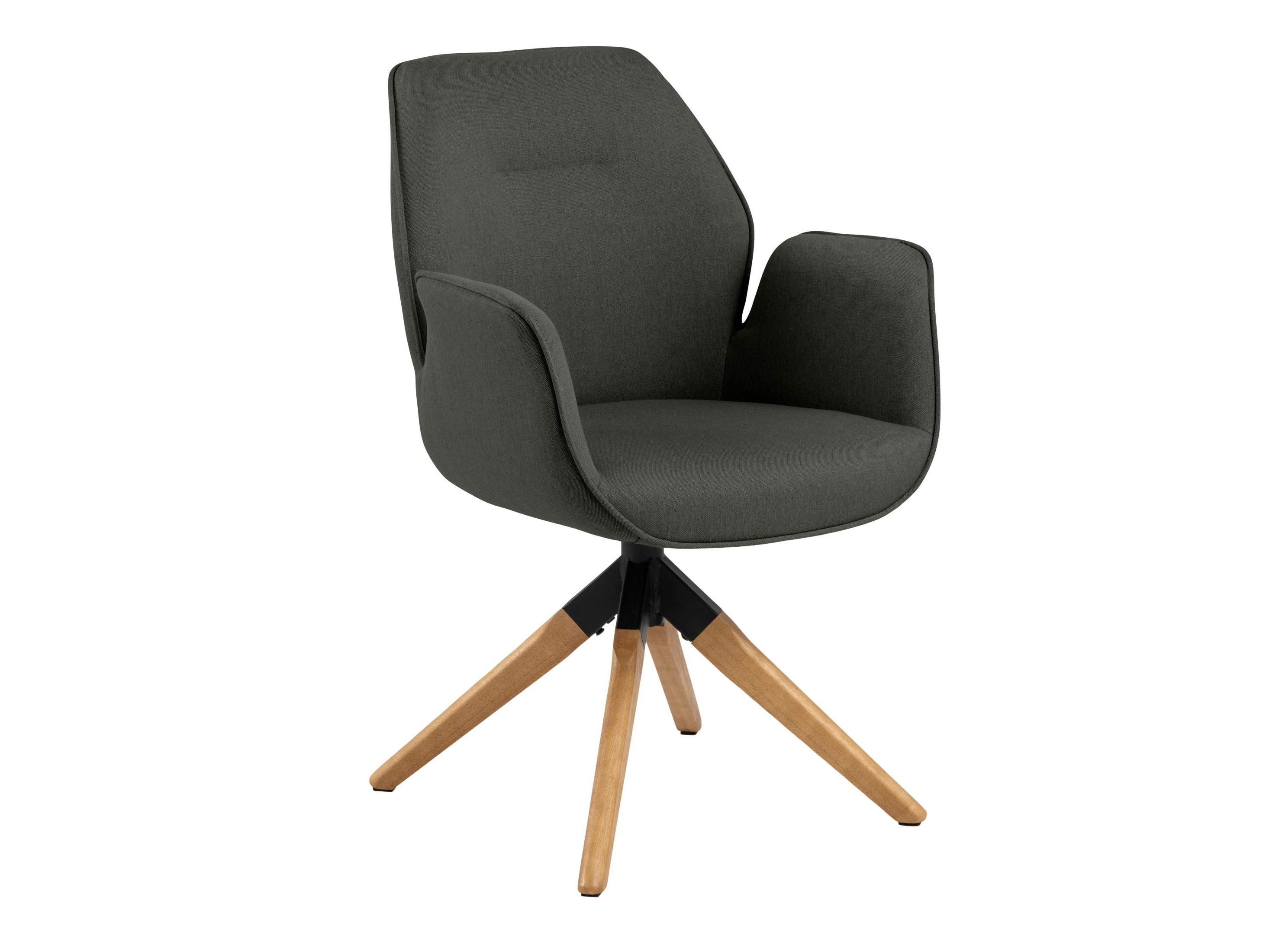 Chaise Norsica 391 (Gris foncé + Clair bois)