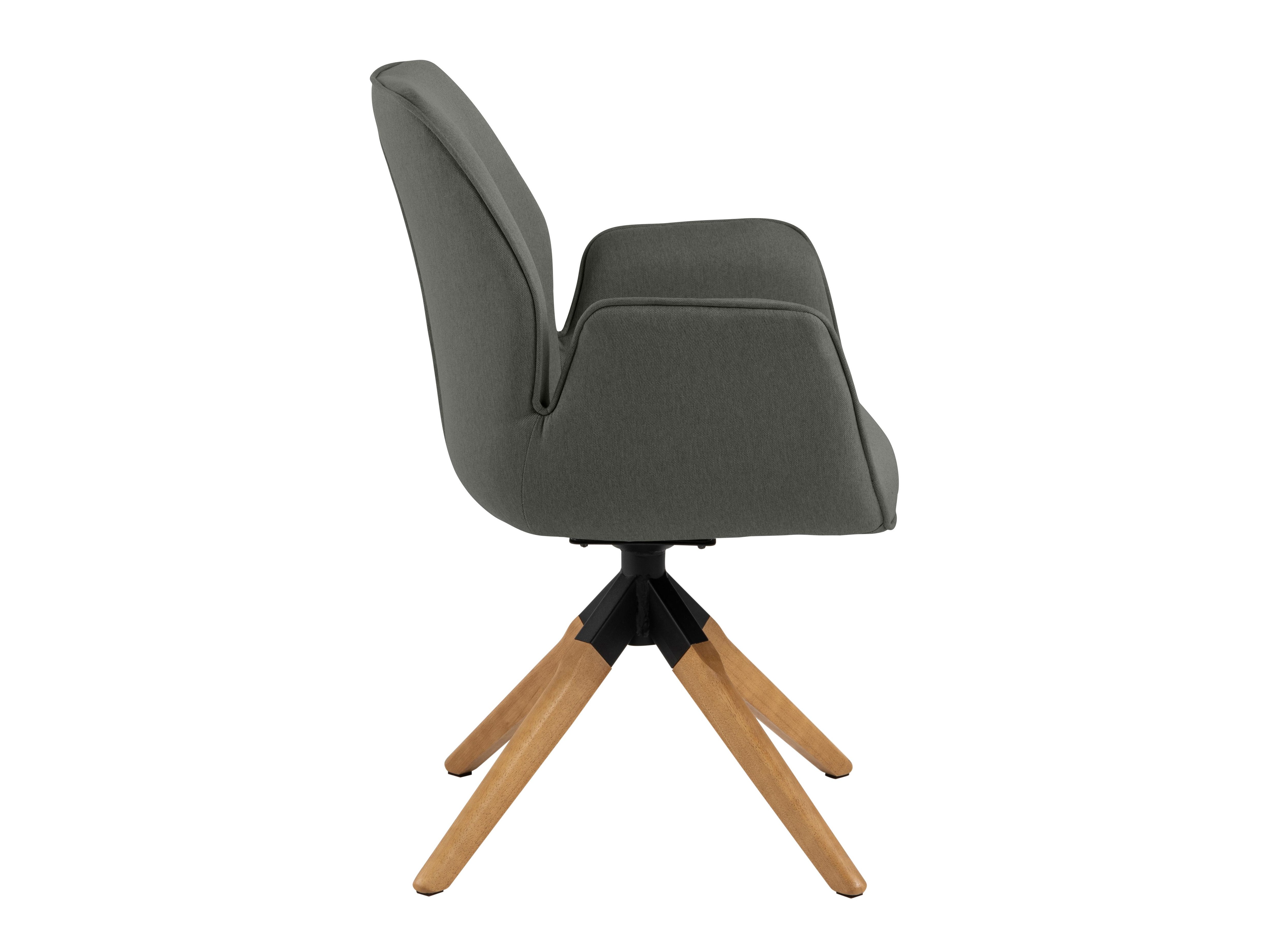 Chaise Norsica 391 (Gris foncé + Clair bois)