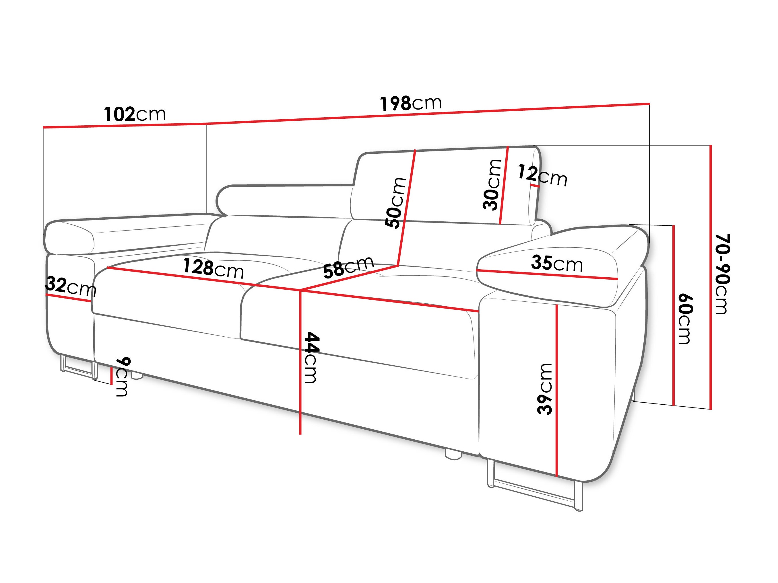 Canapé Comfivo Vinetum II (Soft 066 + Lux 03)