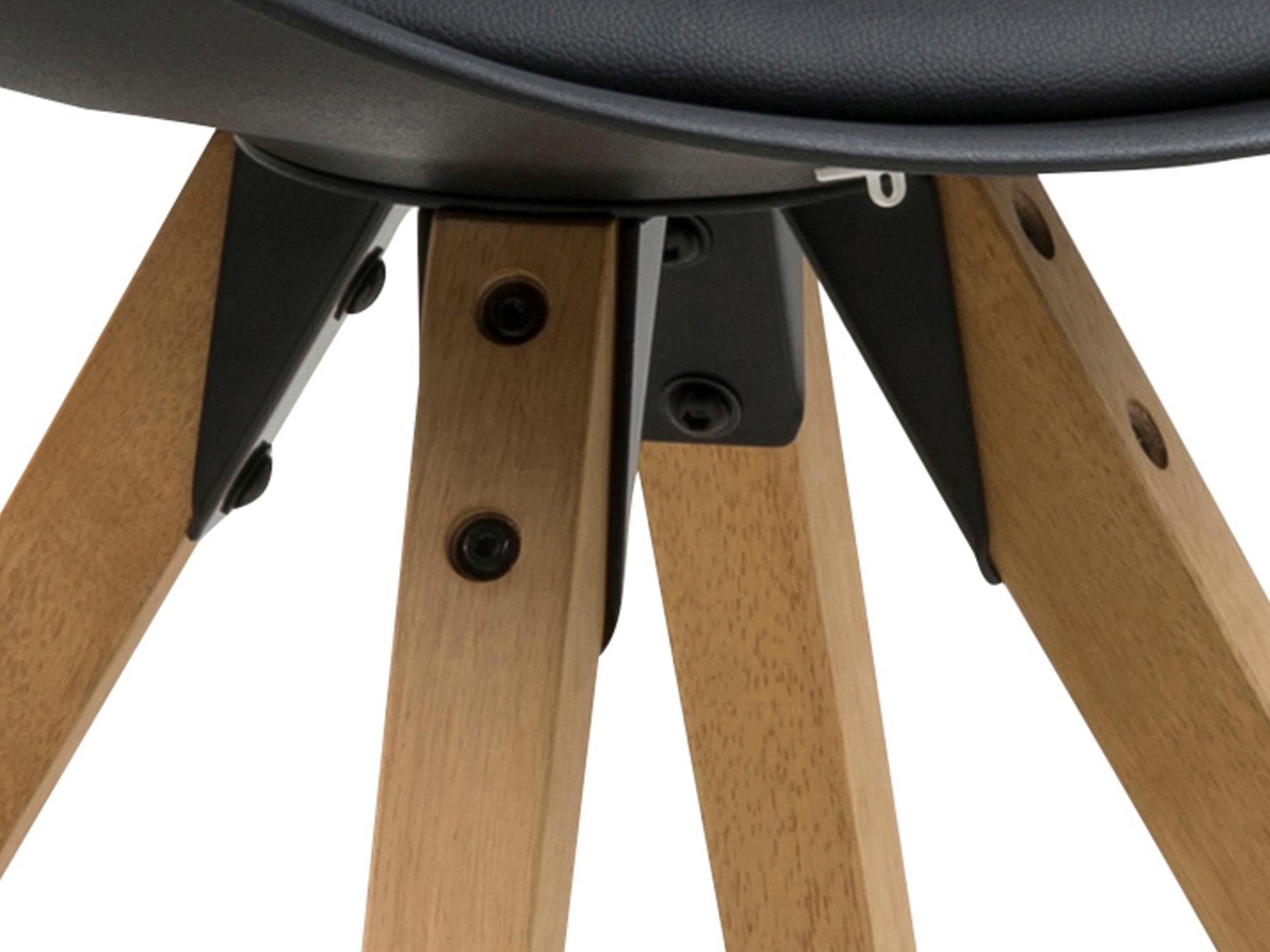 Chaise Norsica 133 (Noir + Clair bois)