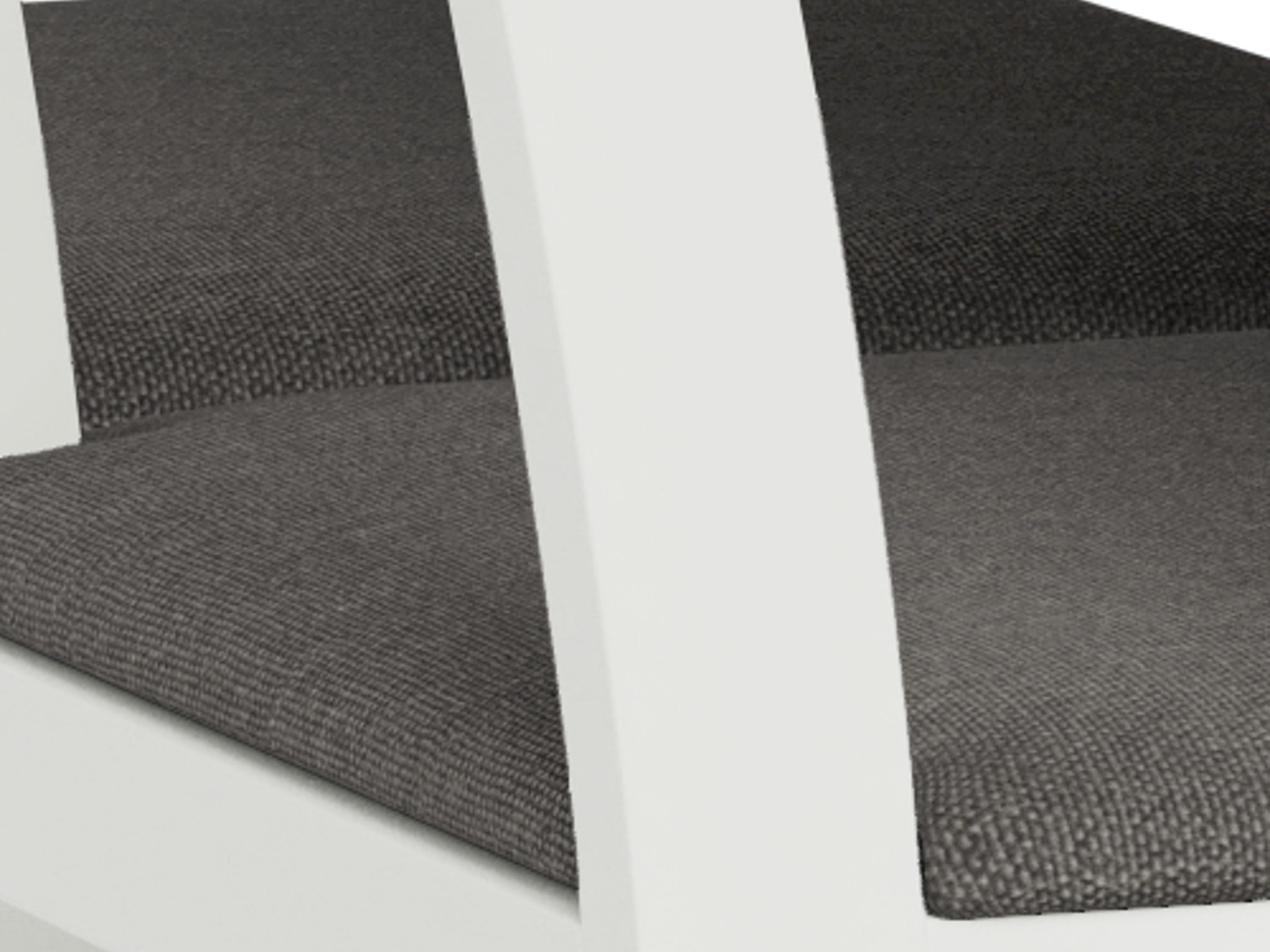 Salle à manger complète Norsica 857 (Blanc + Gris clair)