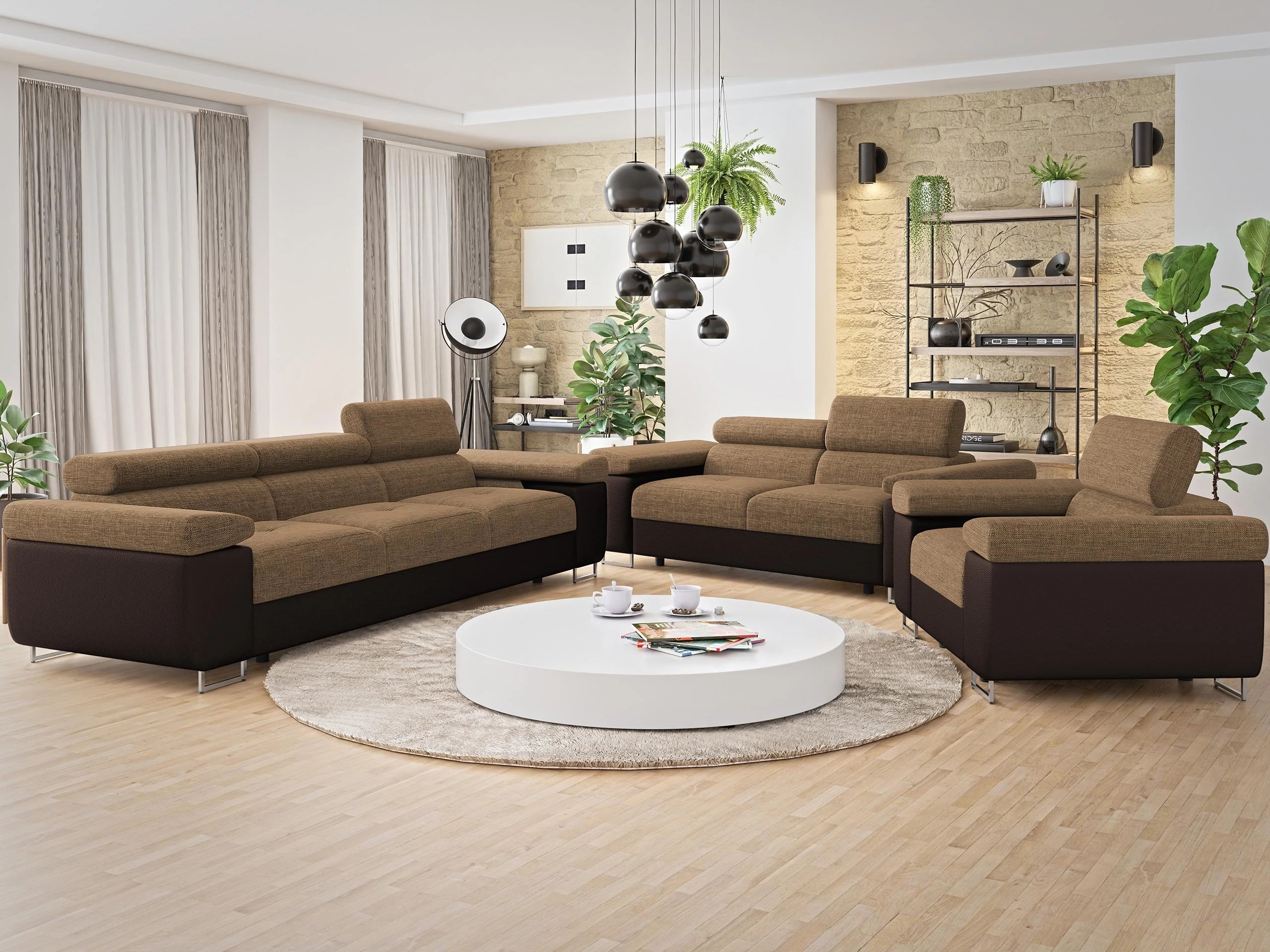 Ensemble de canapés Comfivo Vinetum (Soft 066 + Lux 03)