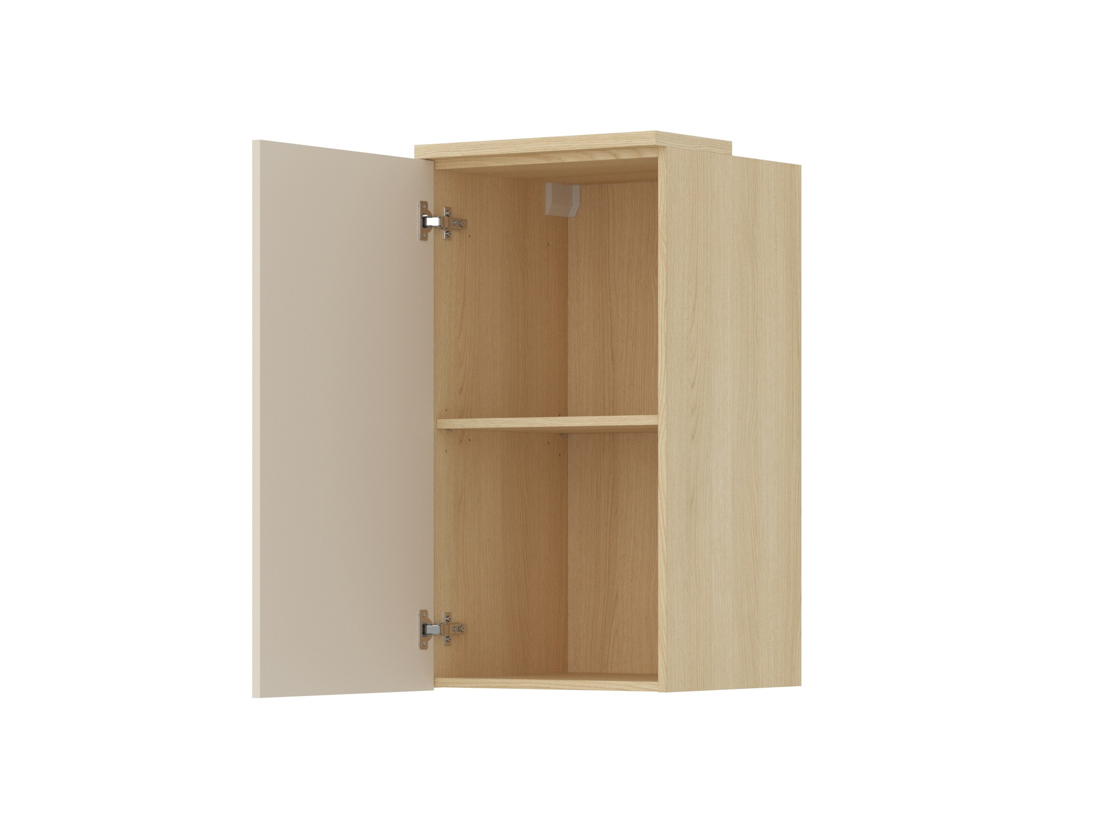 Armoire murale Nolcala 102 (Chêne + Beige)