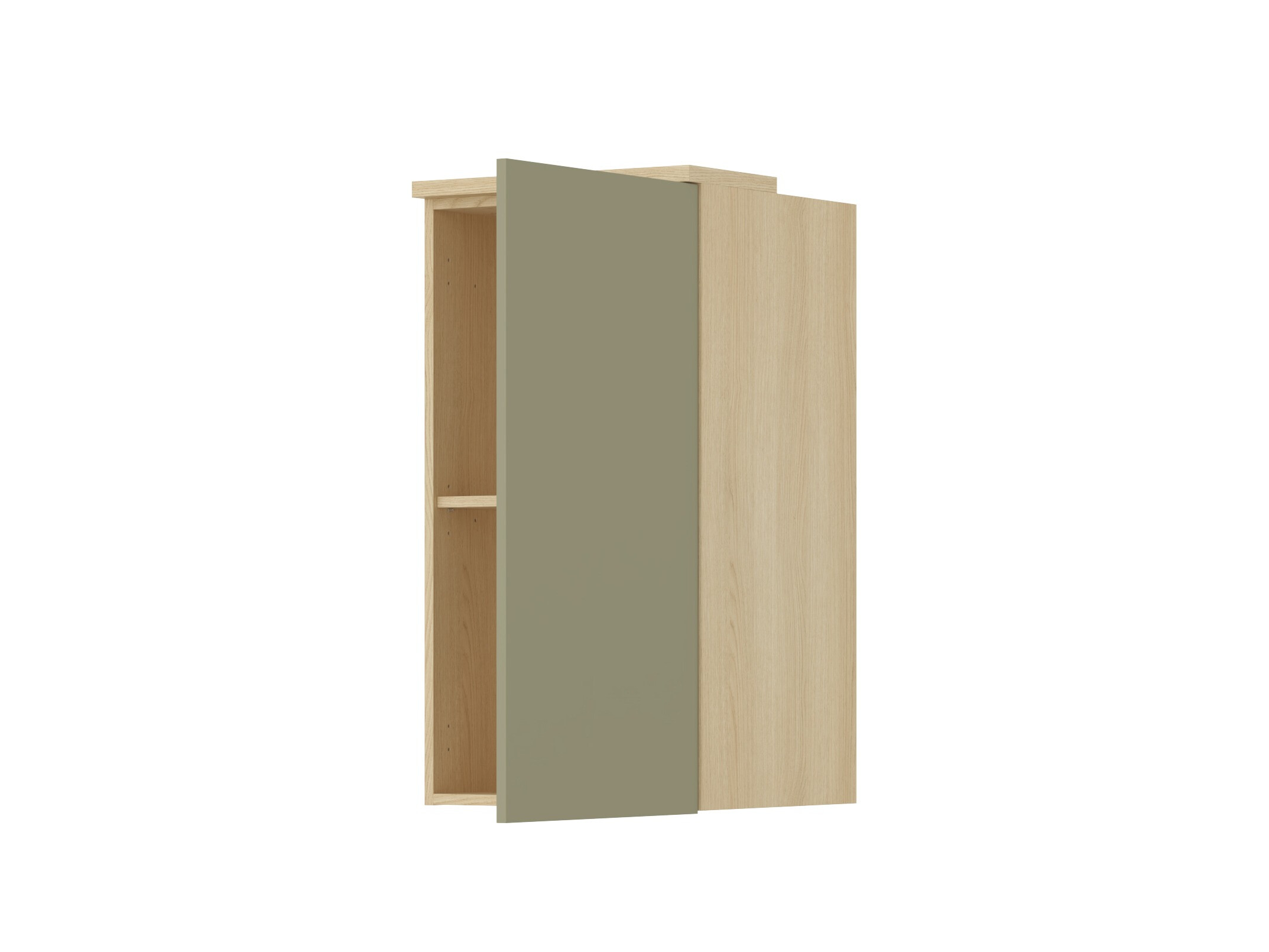Armoire murale Nolcala 102 (Chêne + Eucalyptus)