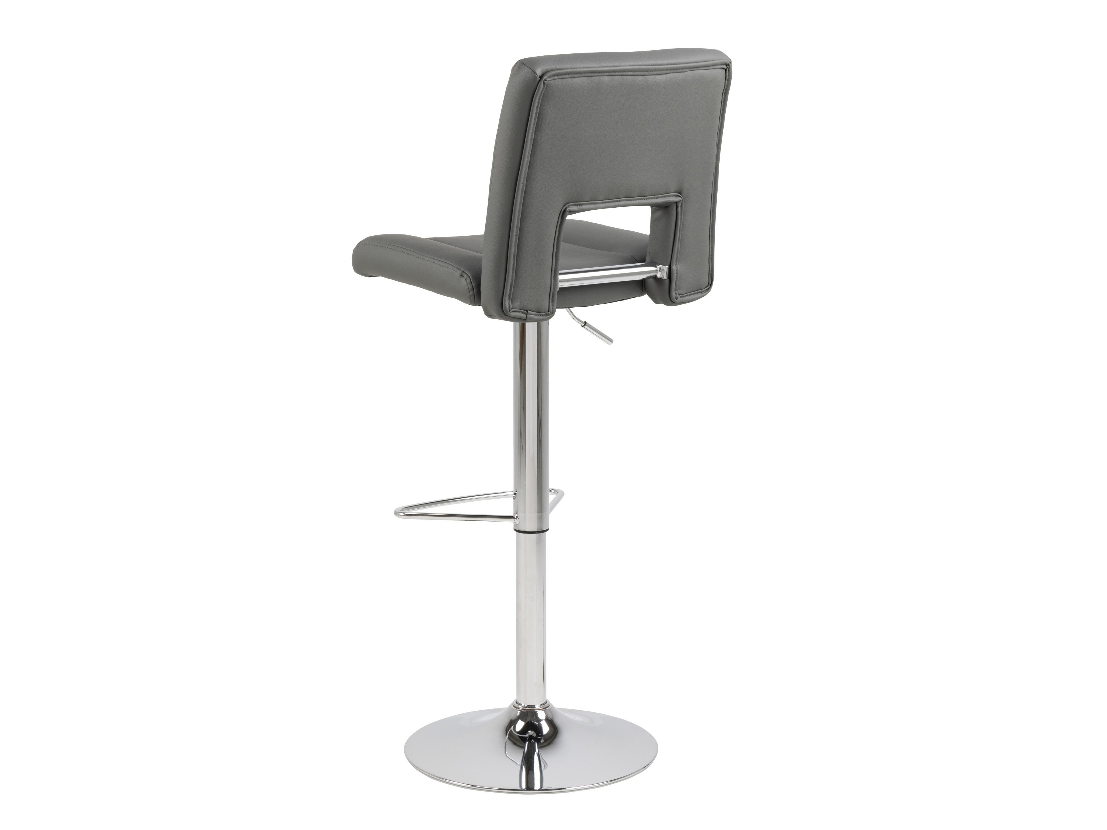 Chaise de bar mi-hauteur Norsica 145 (Gris + Argent)