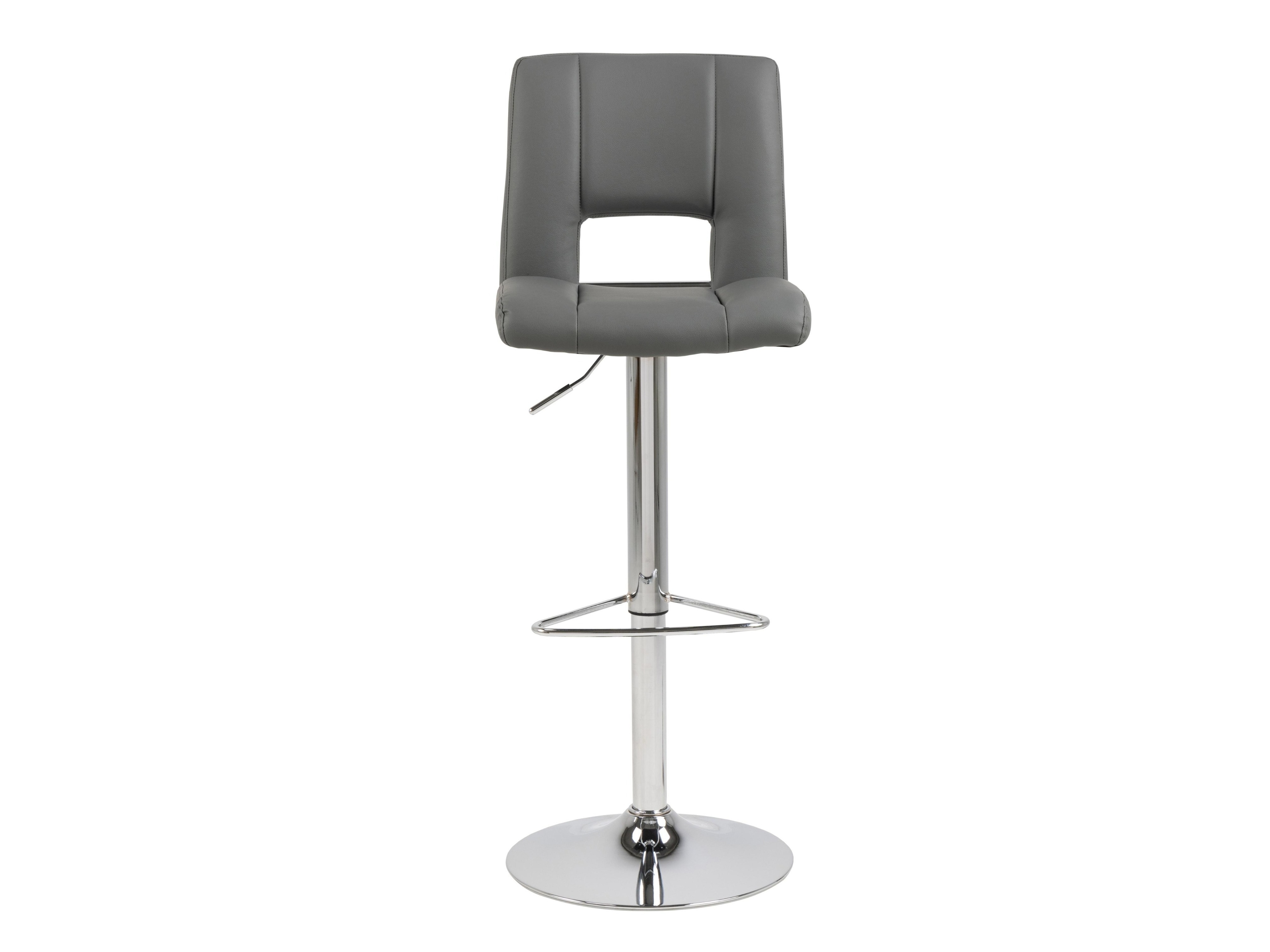 Chaise de bar mi-hauteur Norsica 145 (Gris + Argent)