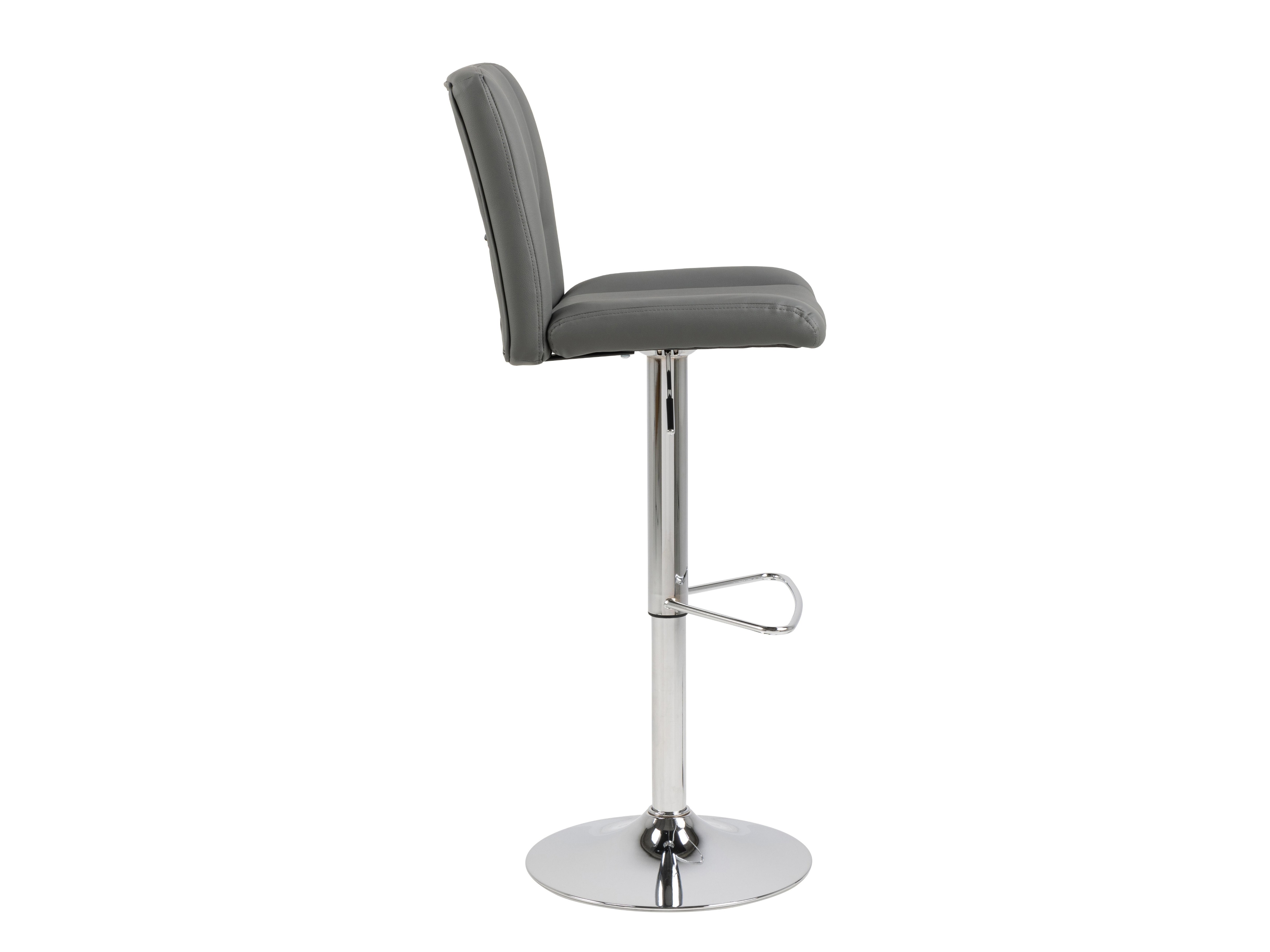 Chaise de bar mi-hauteur Norsica 145 (Gris + Argent)