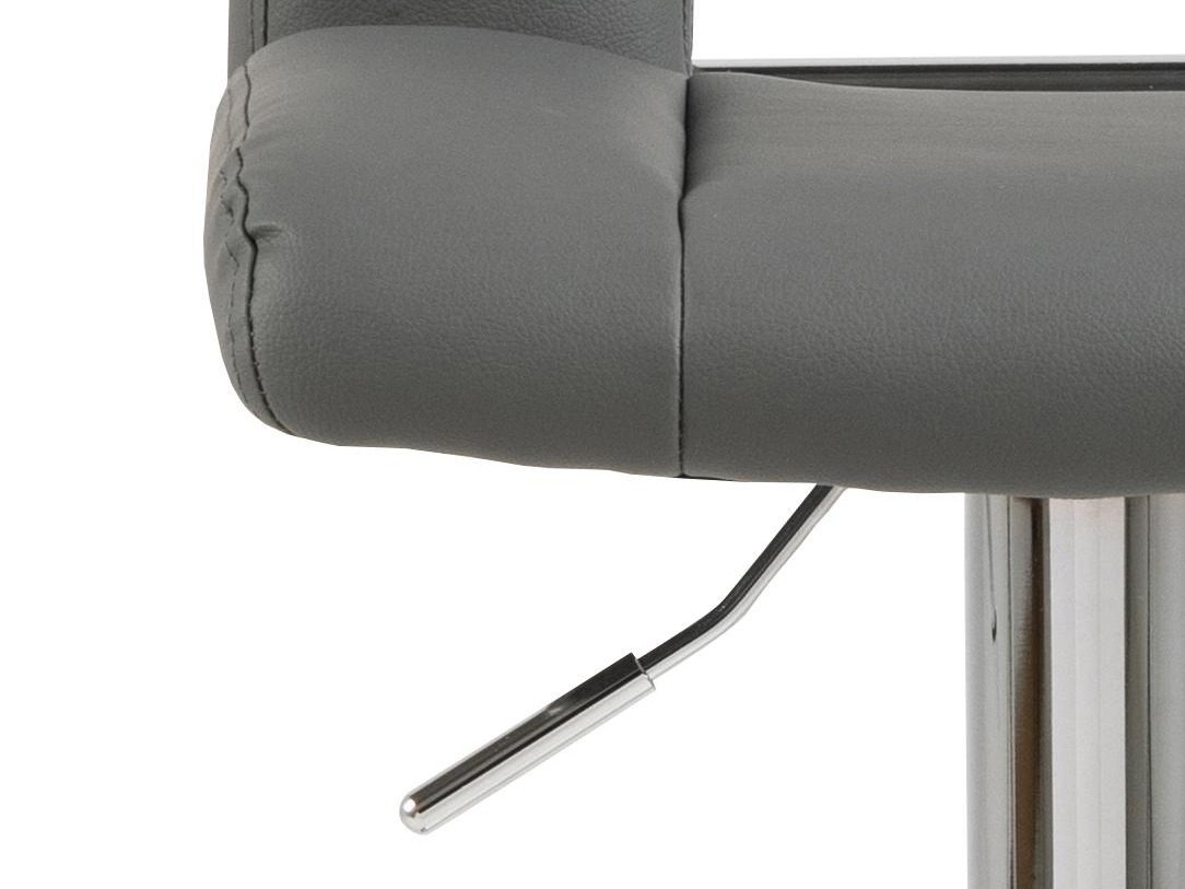 Chaise de bar mi-hauteur Norsica 145 (Gris + Argent)