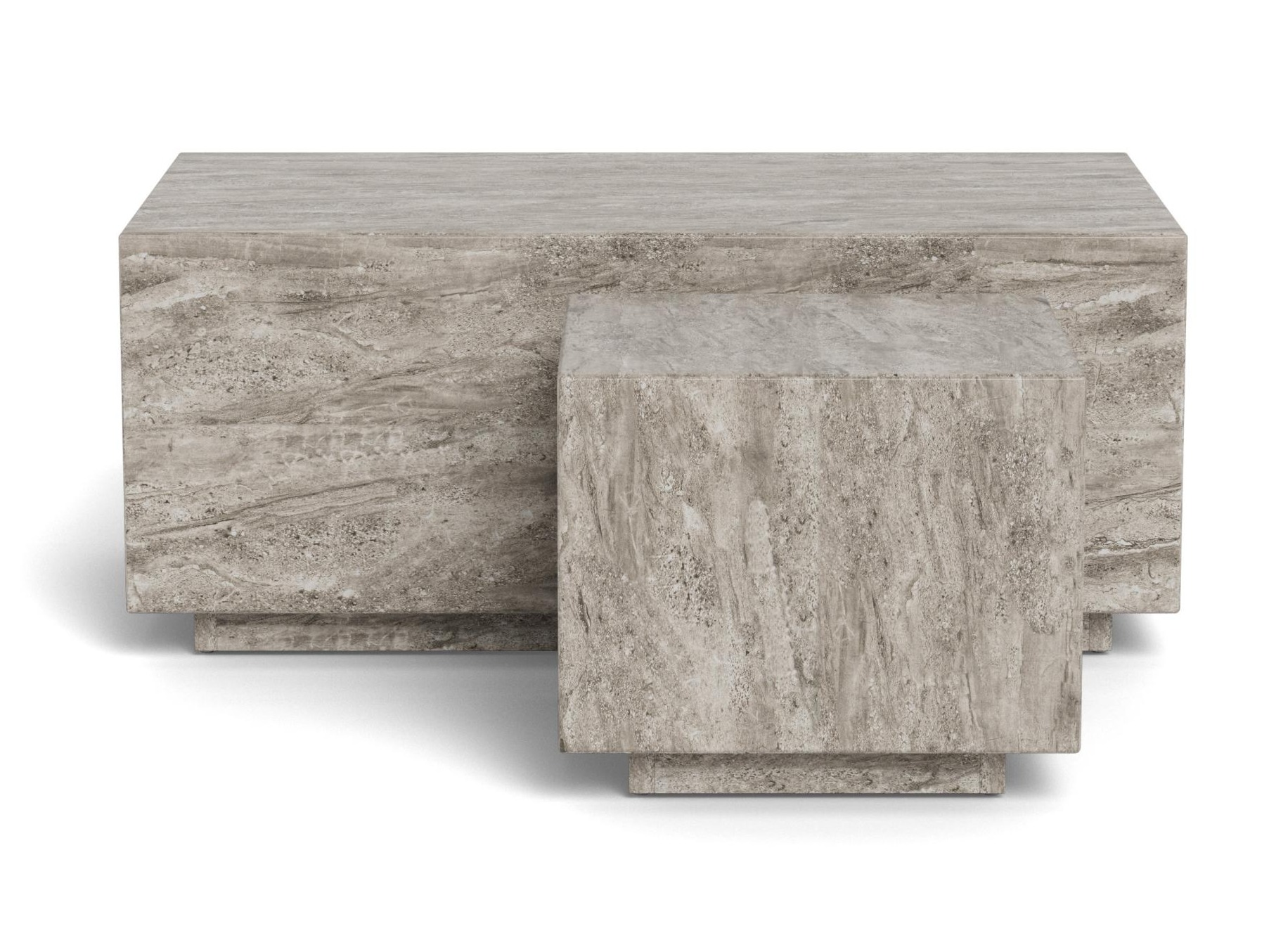 Ensemble tables basses Norsica 894 (Marbre gris)
