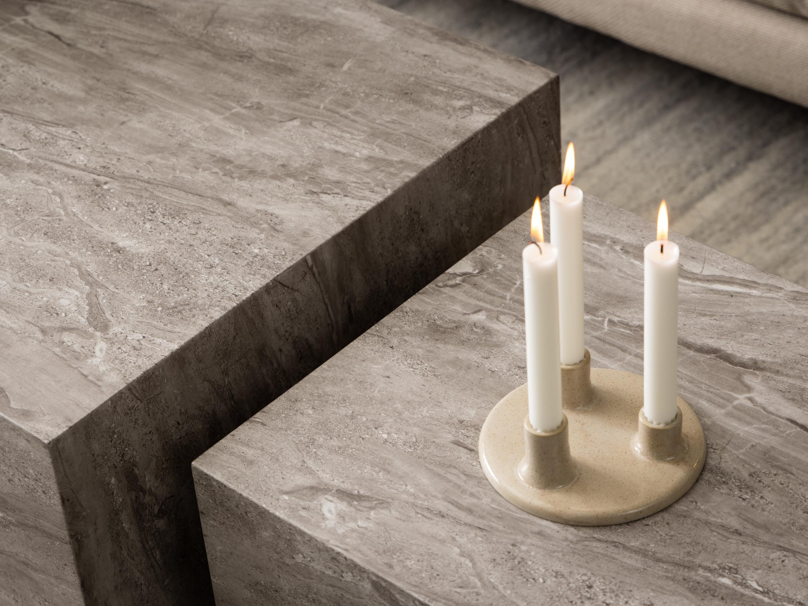 Ensemble tables basses Norsica 894 (Marbre gris)
