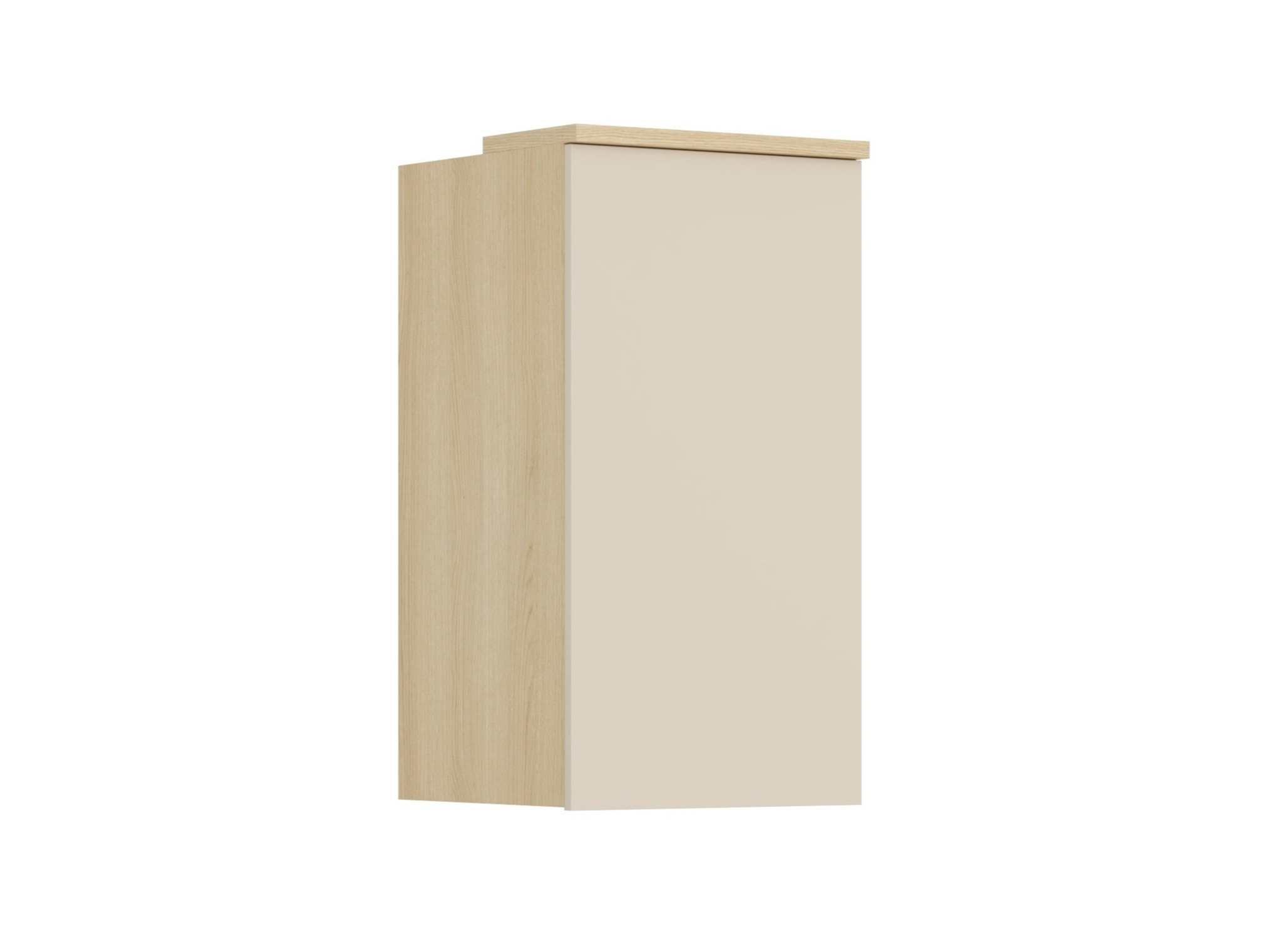 Armoire murale Nolcala 102 (Chêne + Beige)