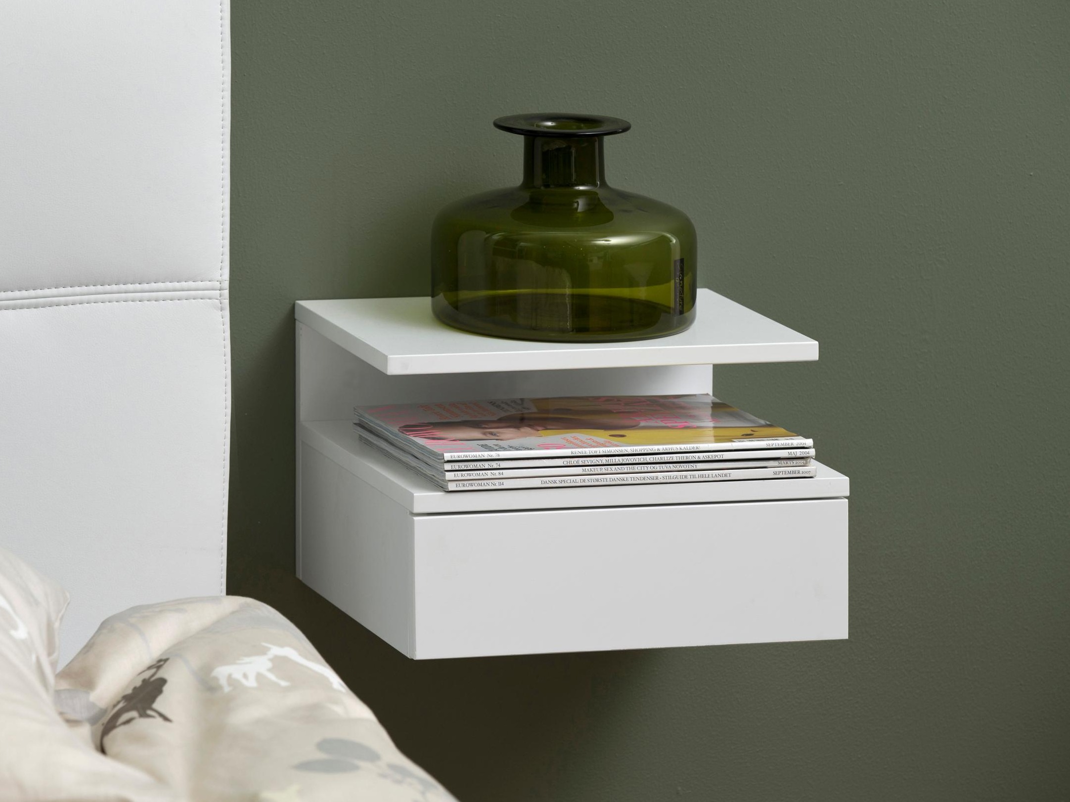 Table de chevet Norsica 970 (Blanc)