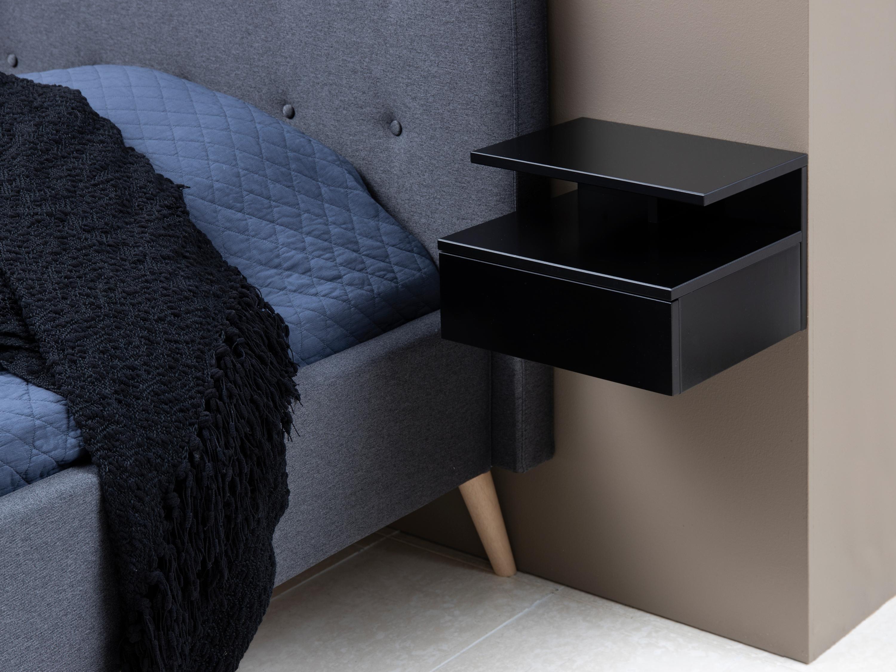 Table de chevet Norsica 970 (Noir)