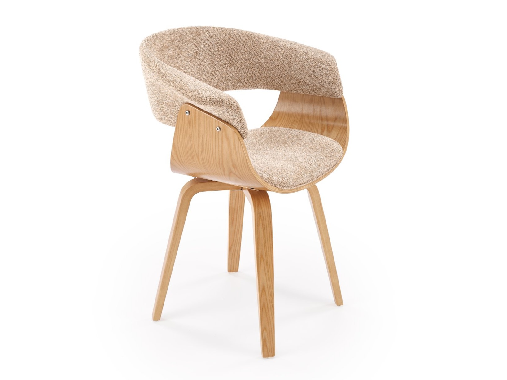 Chaise Houston 1597 (Beige + Clair bois)