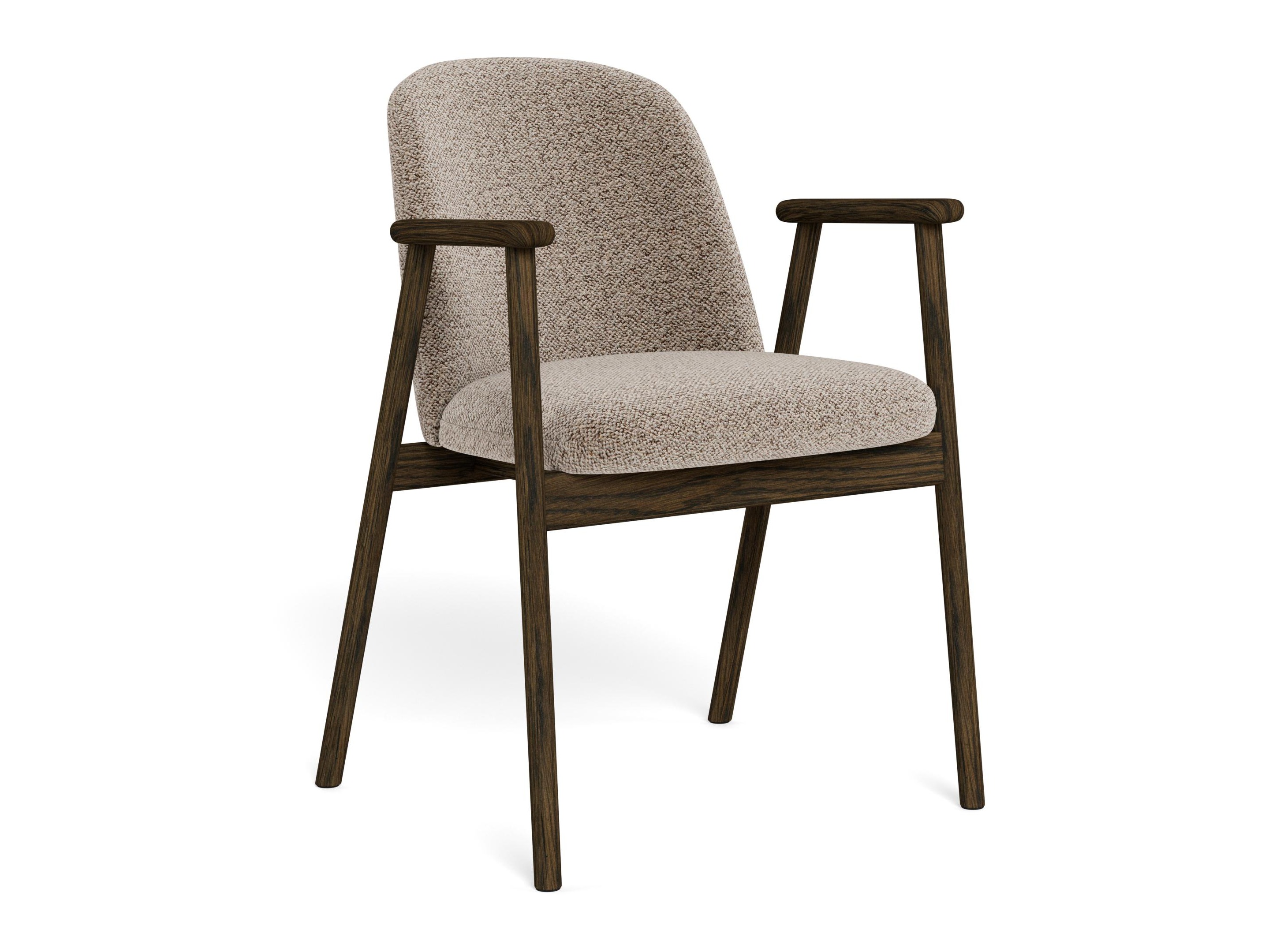 Chaise Norsica 890 (Beige + Bois sombre)