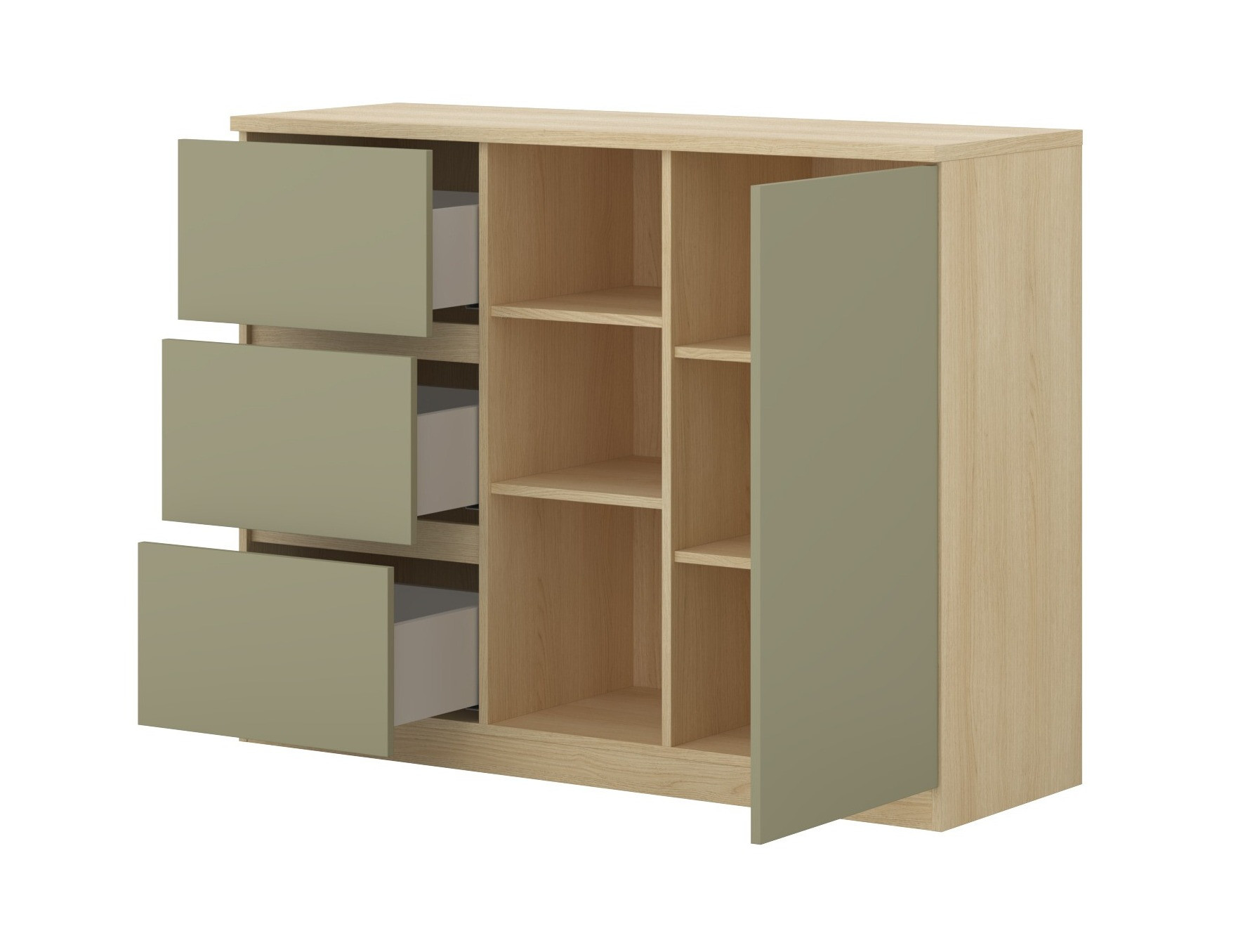 Commode Nolcala 109 (Chêne + Eucalyptus)