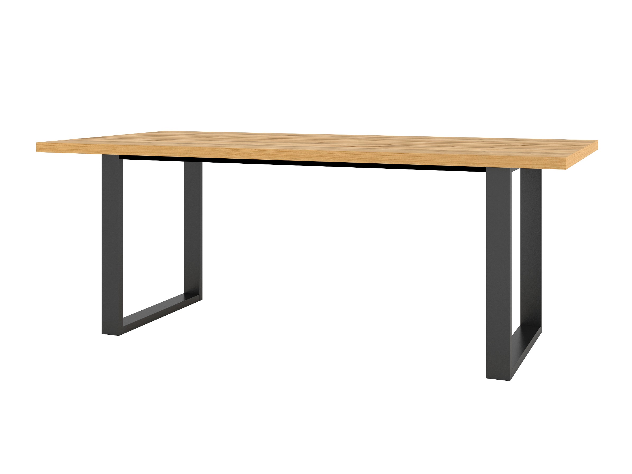 Table Avicavu 106 (Chêne wotan + Noir)