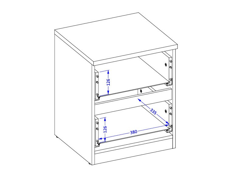 Table de chevet Nolcala 108 (Chêne + Beige)